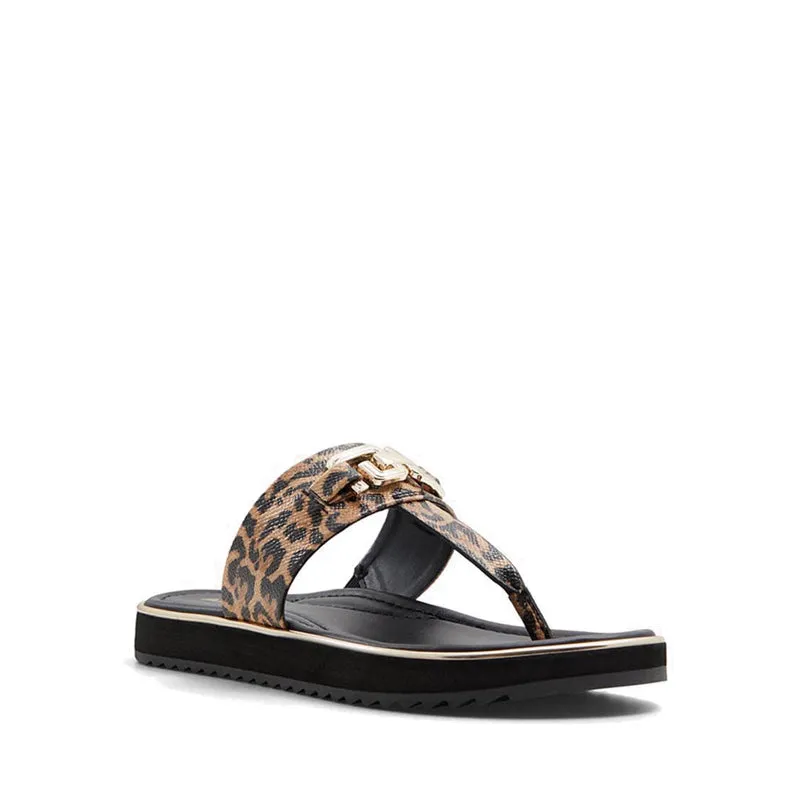 Adirahar Women T-strap Sandal - Brown Multi