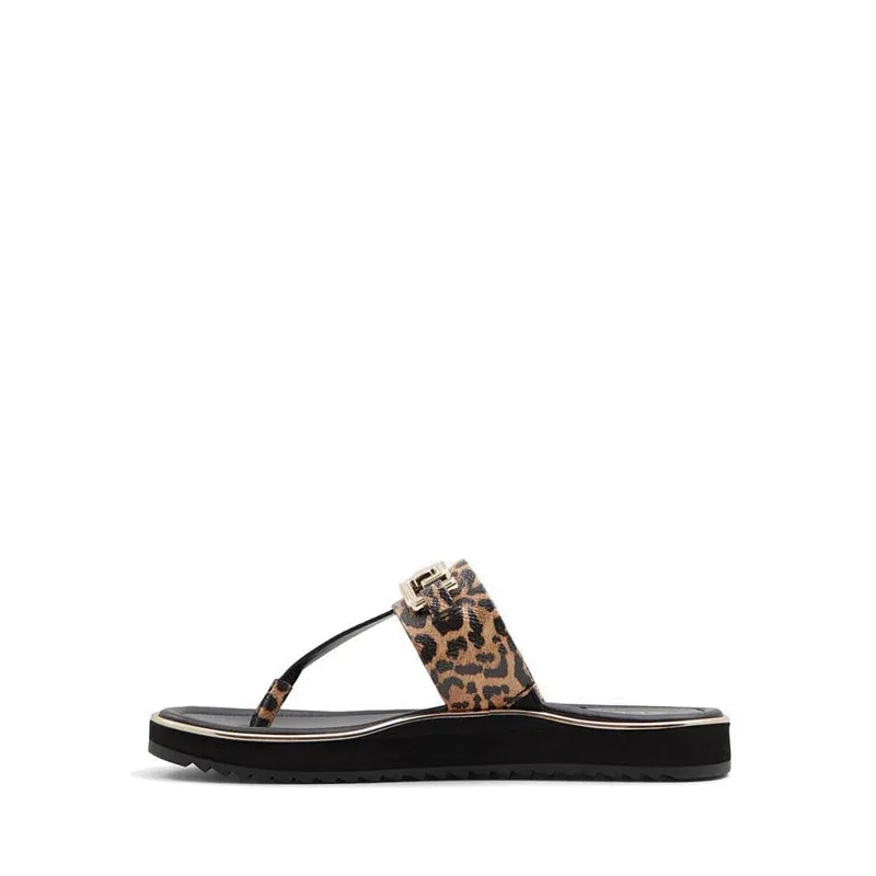 Adirahar Women T-strap Sandal - Brown Multi