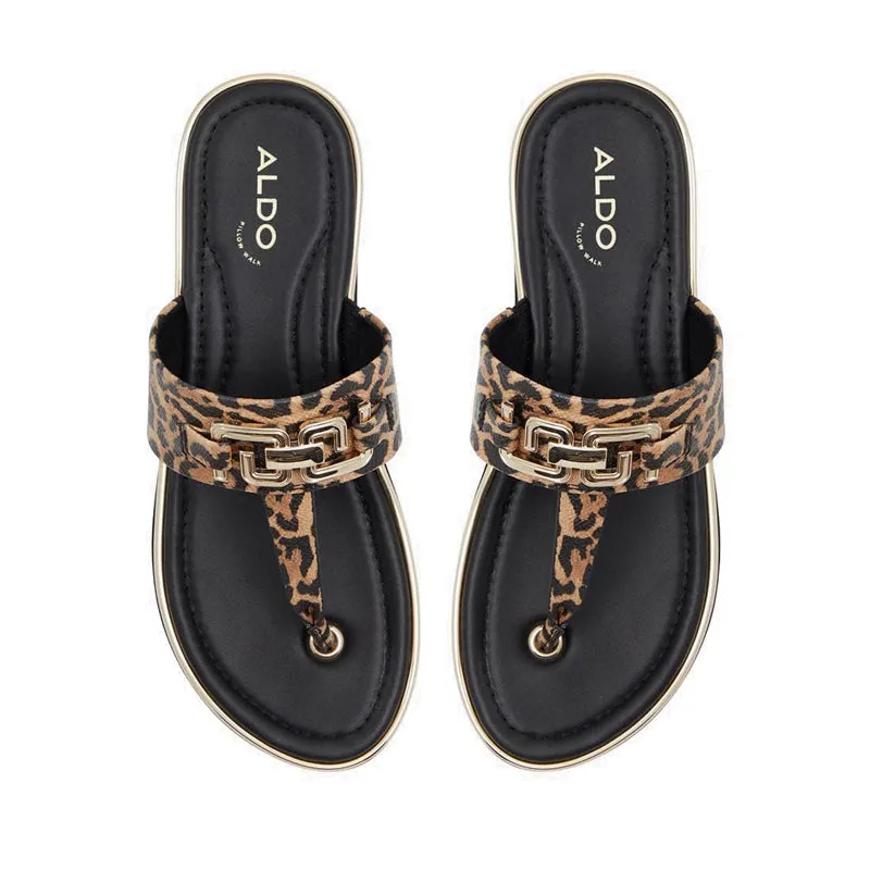 Adirahar Women T-strap Sandal - Brown Multi