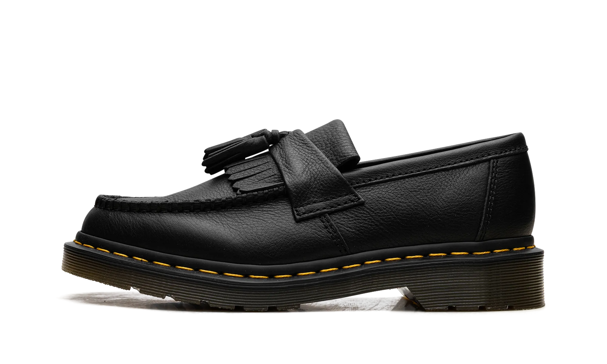 Adrian Virginia Leather Tassel Loafers "Black"