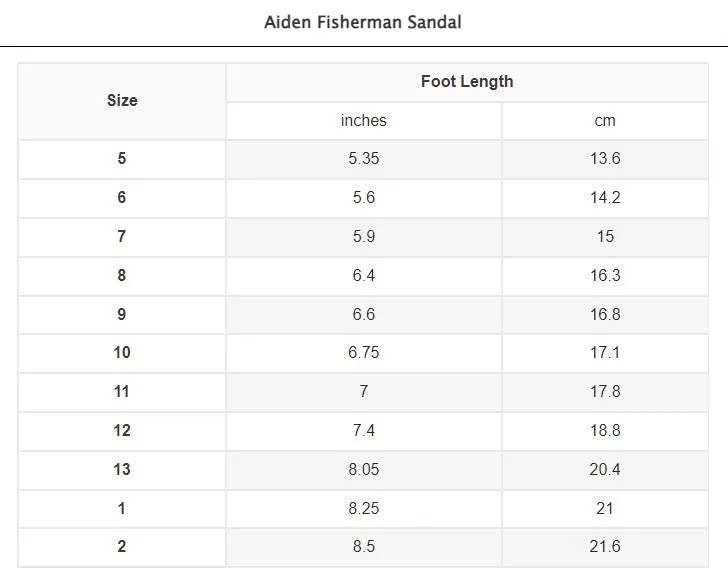 Aiden Fisherman Sandal