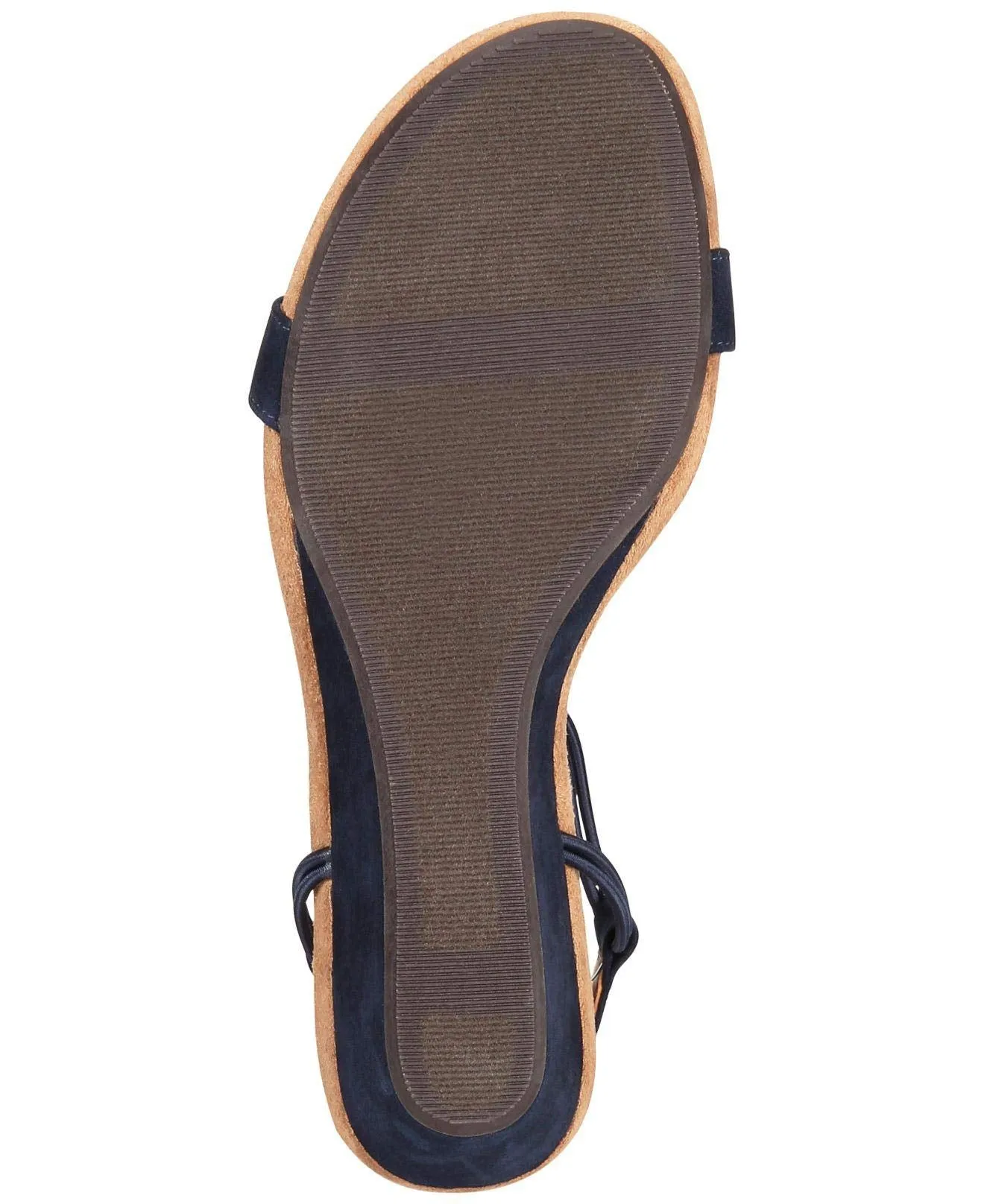 Alfani Style & Co. Womens Mulan T-strap Open Toe Wedge Sandals Navy 12 Medium (B,M)