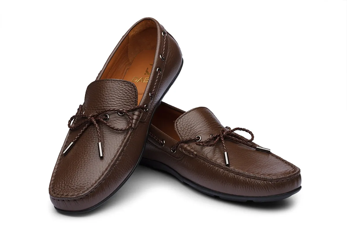 ALFREDO - BROWN LEATHER SHOES