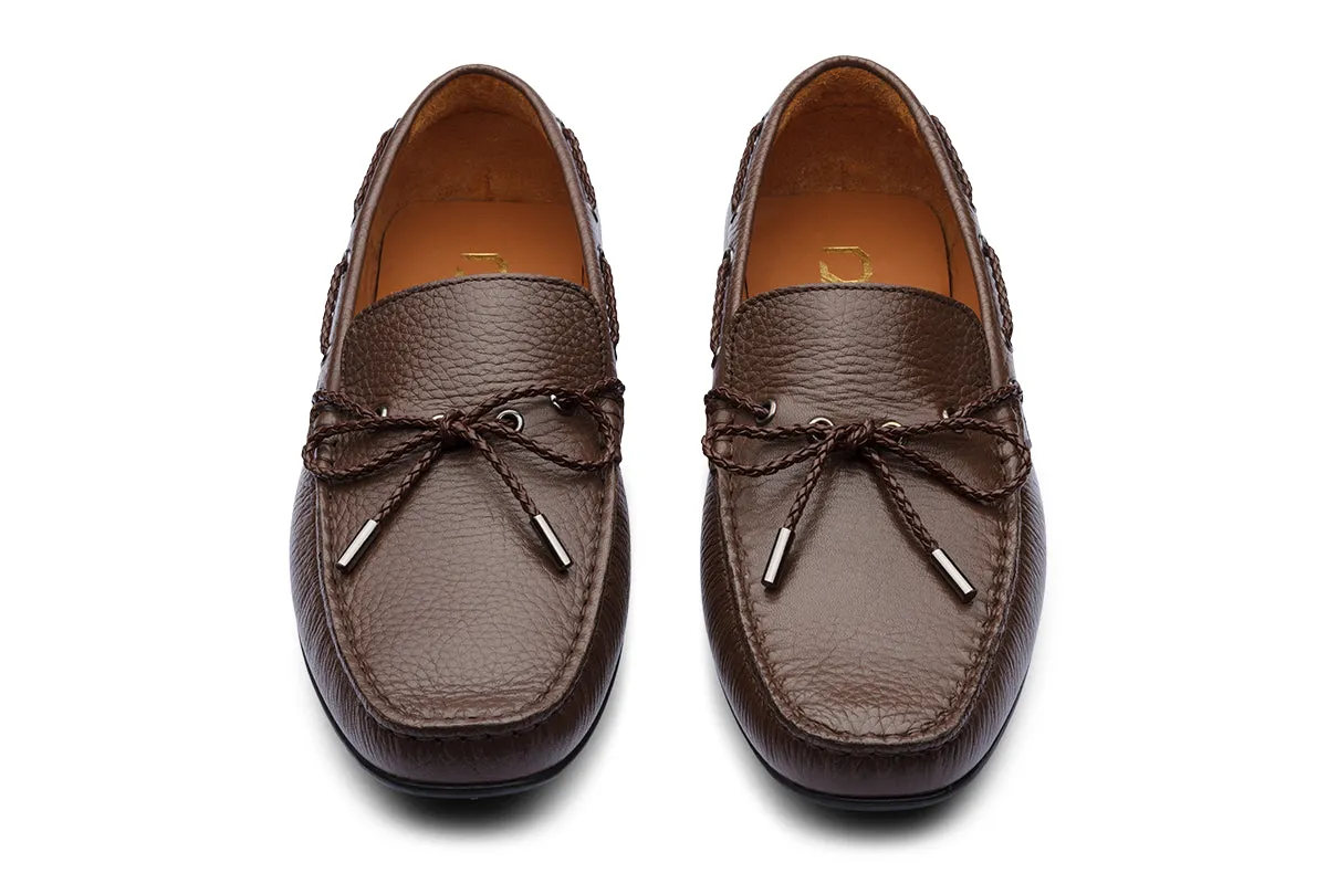 ALFREDO - BROWN LEATHER SHOES
