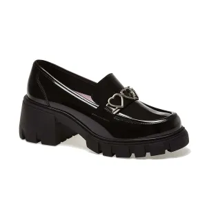 Andrea Patent Penny Loafers Hearts 62133
