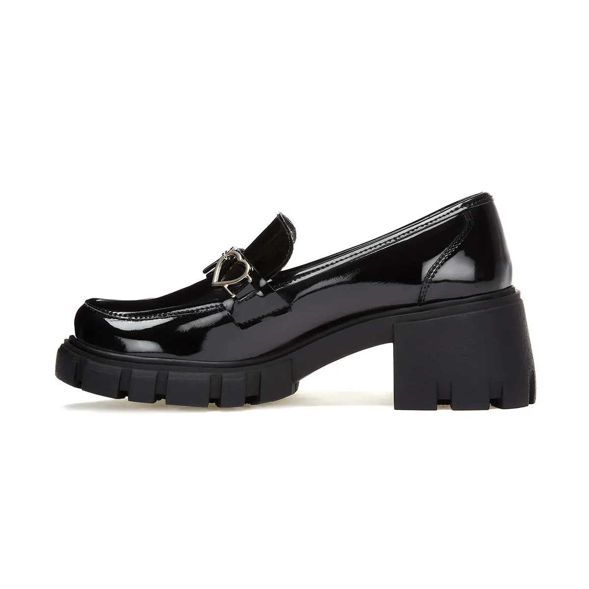 Andrea Patent Penny Loafers Hearts 62133