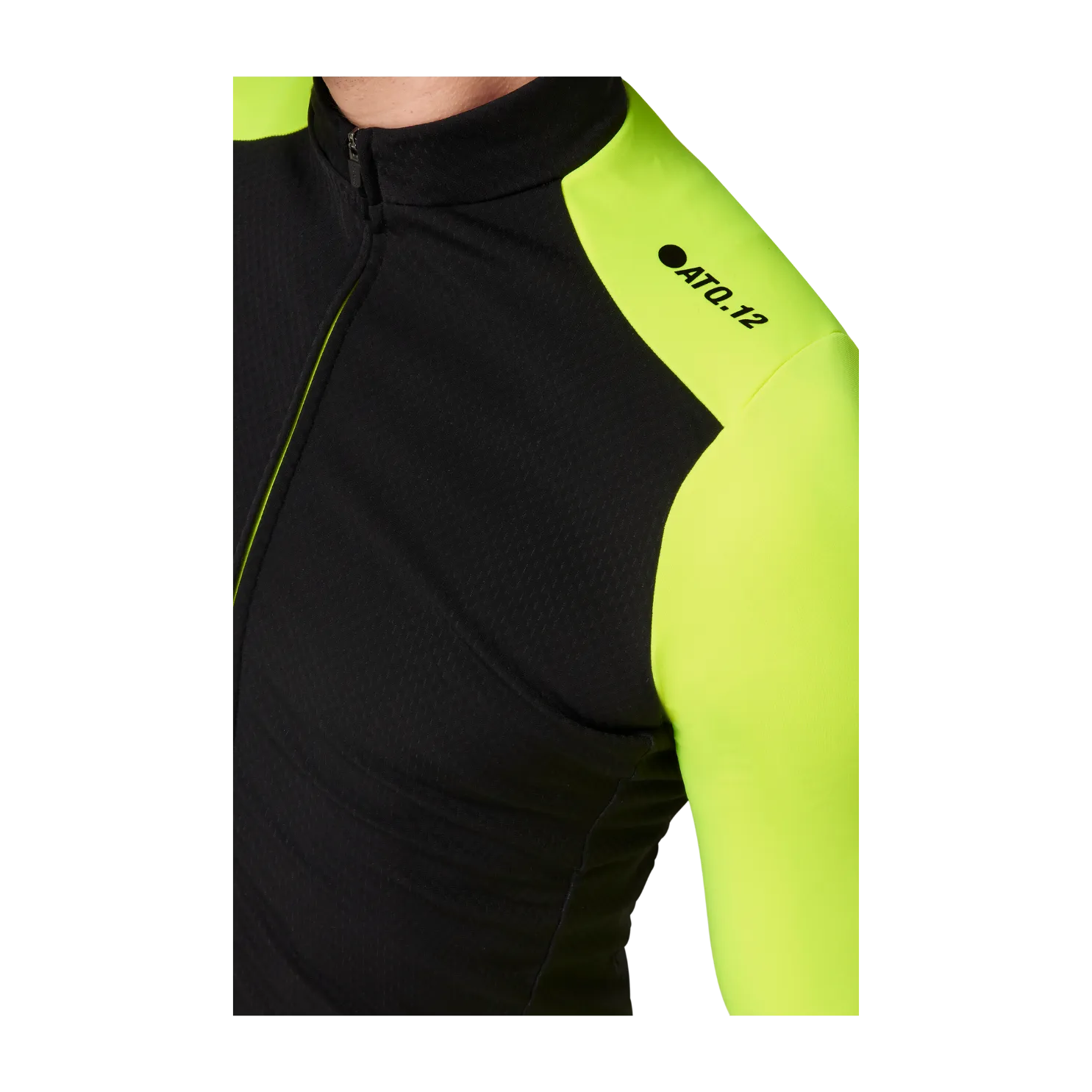 Attaquer All Day Winter Long Sleeved Jersey - Black/Acid Lime