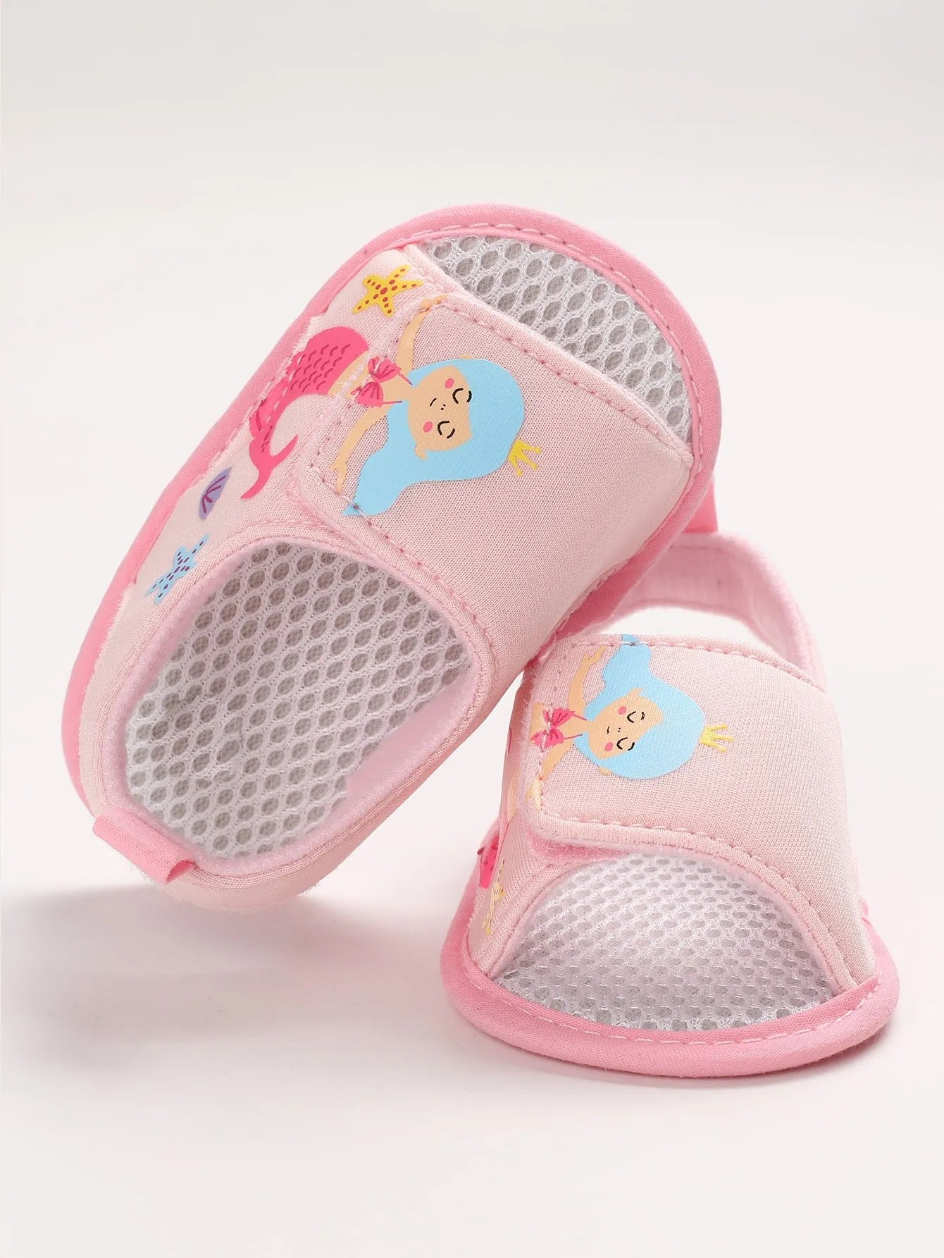 Baby Girls Cartoon Graphic Sandals-FD