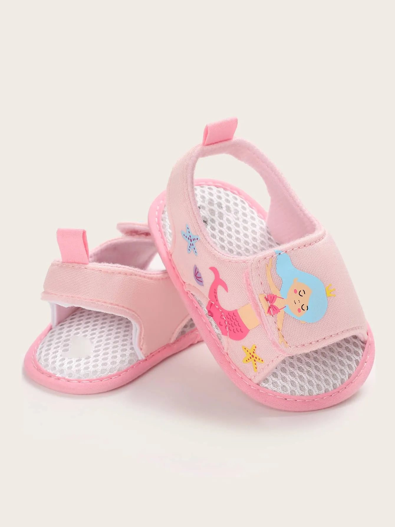 Baby Girls Cartoon Graphic Sandals-FD