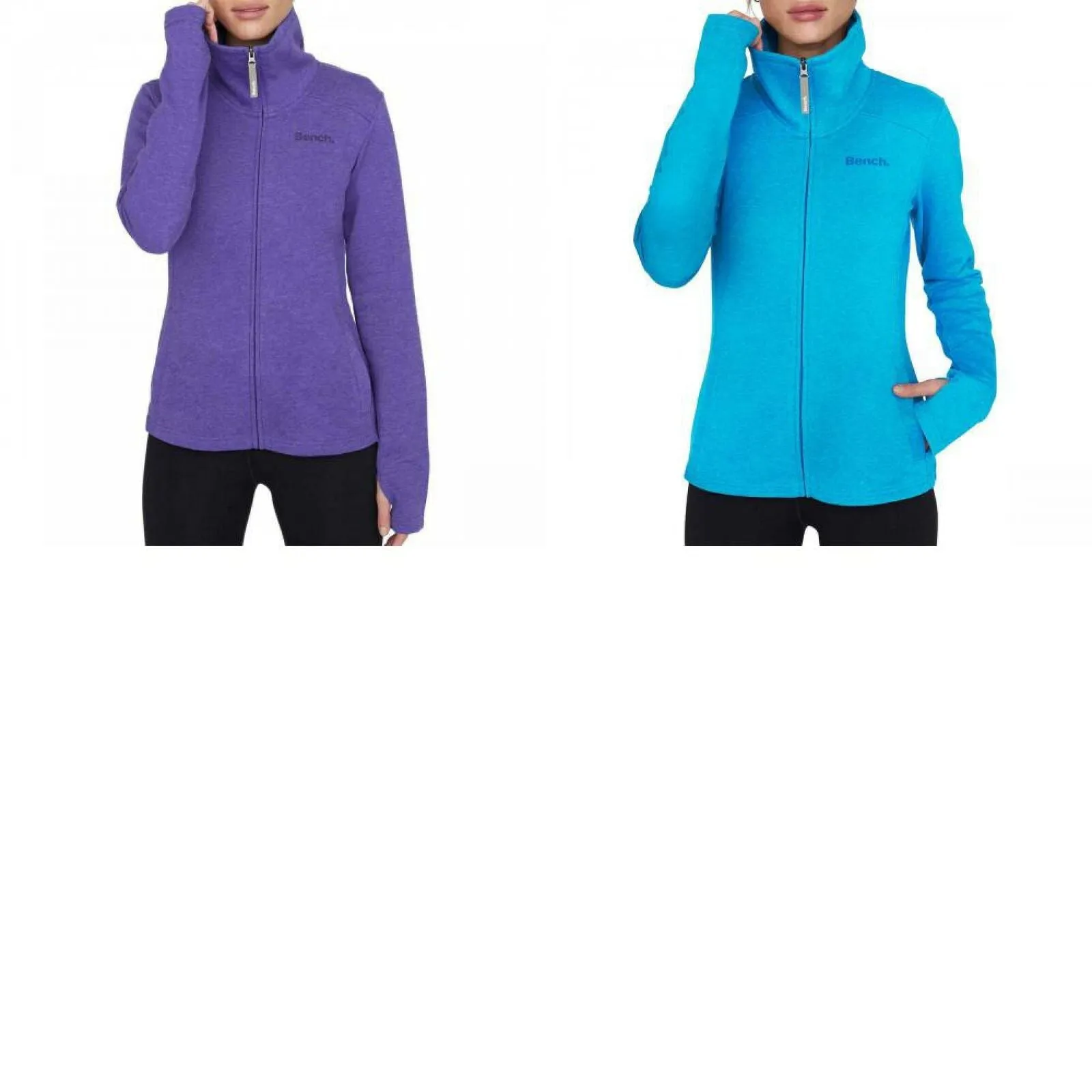Bench Women's Full Zip Mock Neck French Terry Jacket