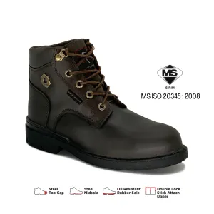 Black Hammer 4000 Series Mid Cut Safety Shoes BH4660 (SIRIM APPROVED)
