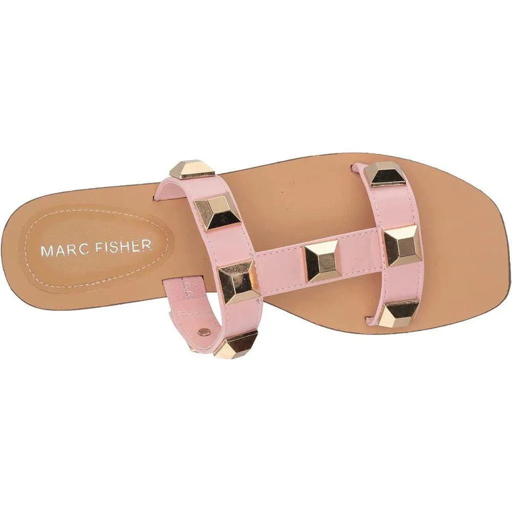 Bonis Pink Studded Flat Sandals
