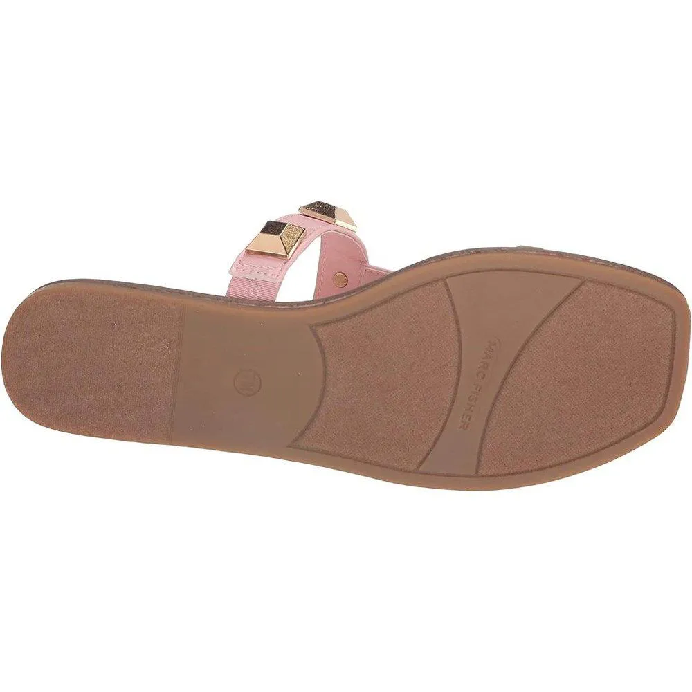 Bonis Pink Studded Flat Sandals