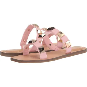Bonis Pink Studded Flat Sandals