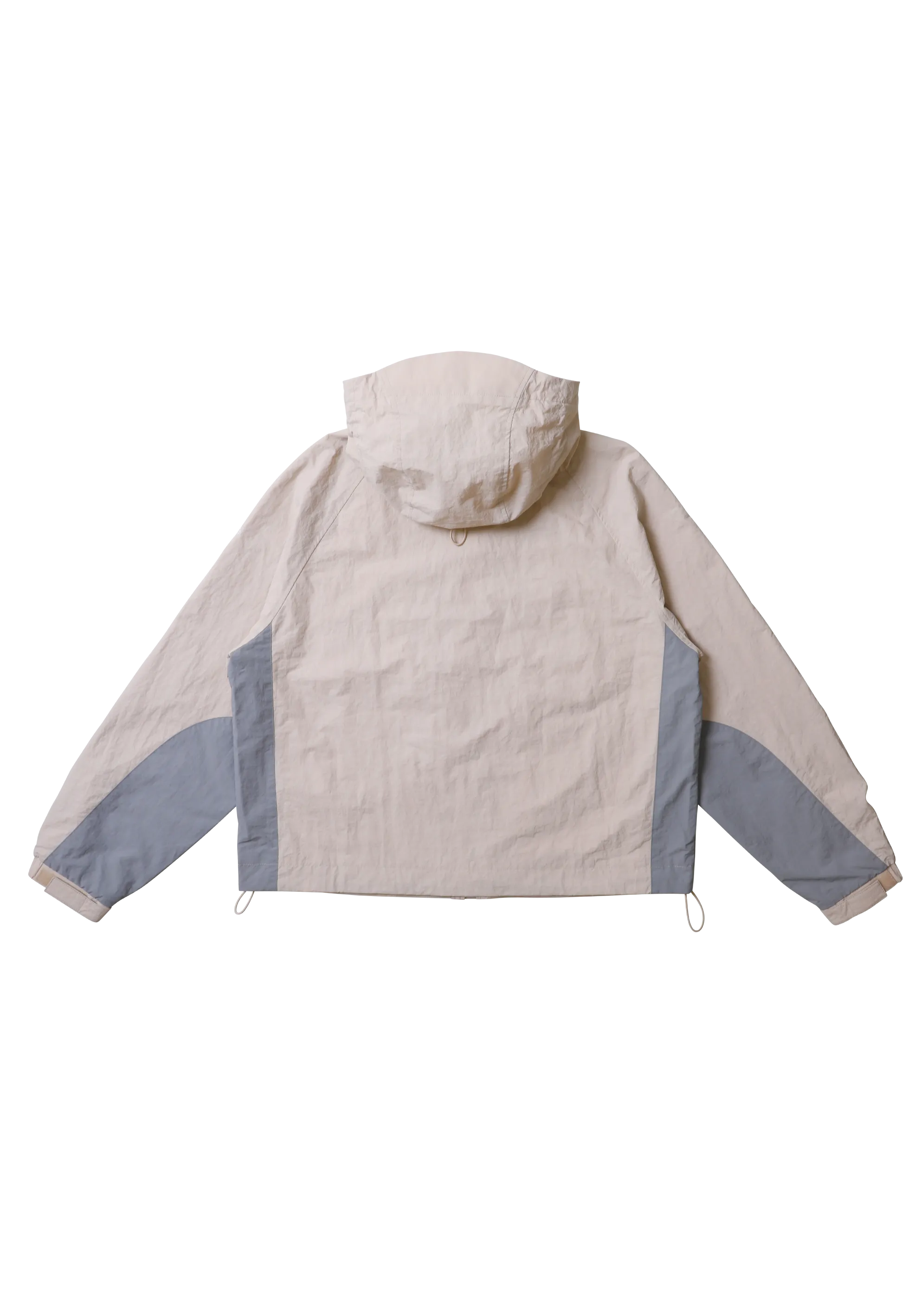 Boxy Wading Anorak Butter Cream/Grey
