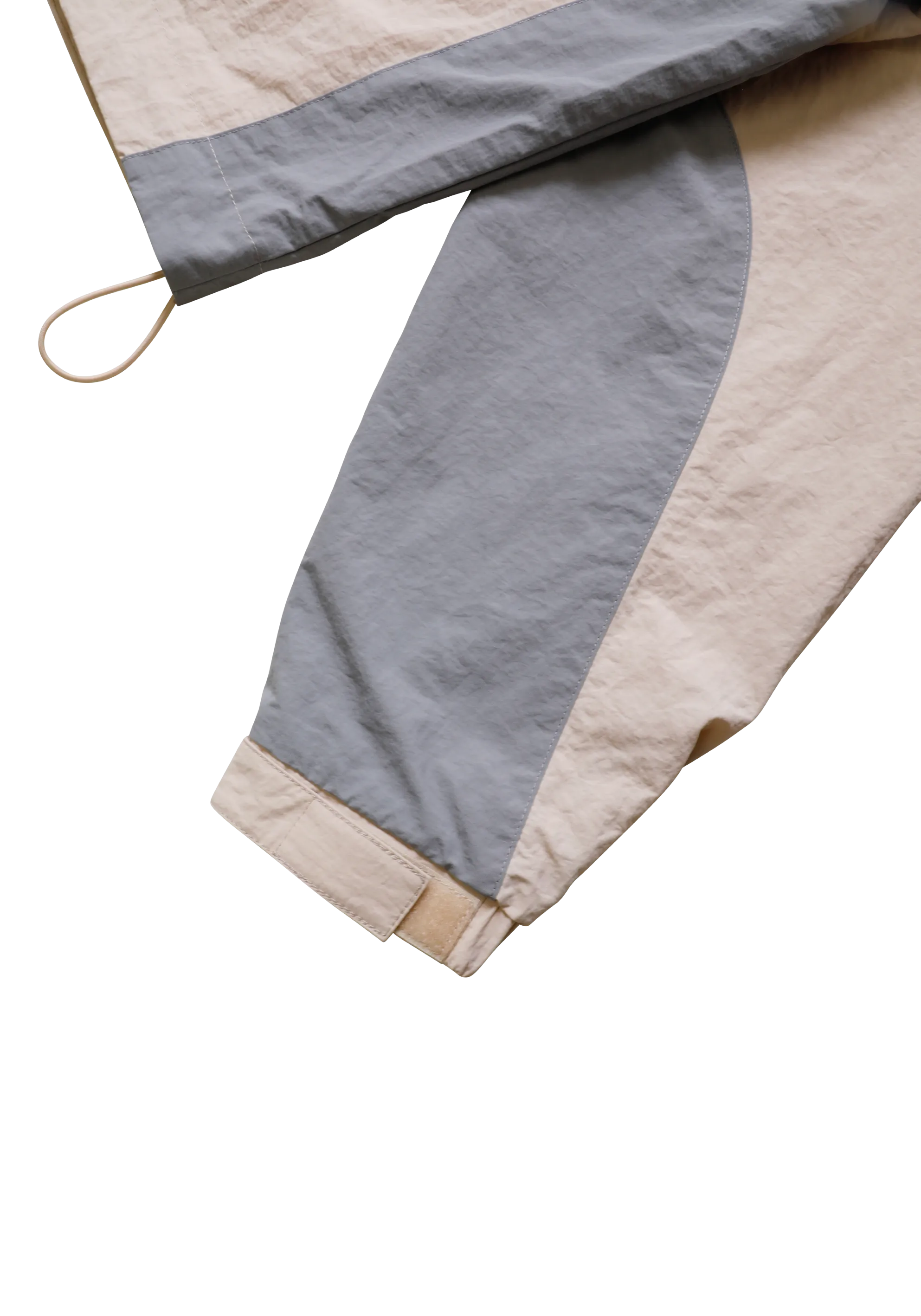 Boxy Wading Anorak Butter Cream/Grey