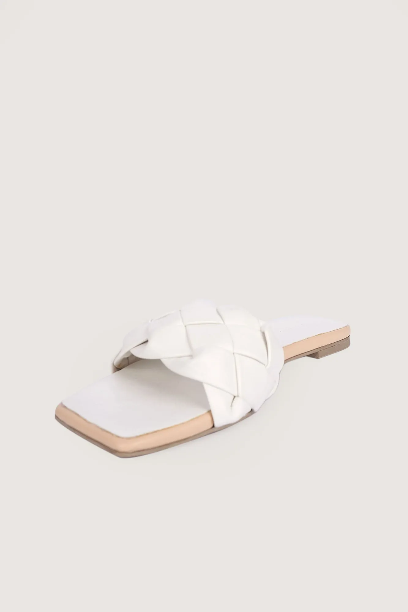 Braided Strap Square Toe Sandals