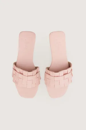 Braided Strap Square Toe Sandals