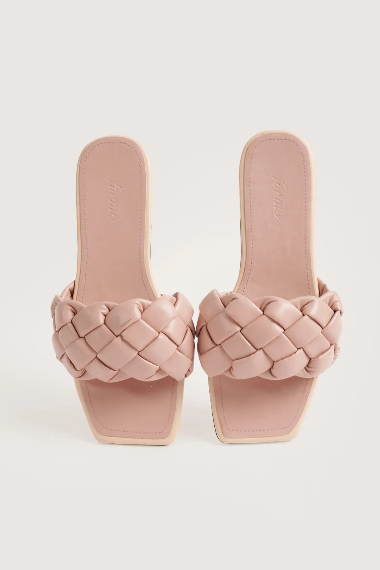 Braided Strap Square Toe Sandals
