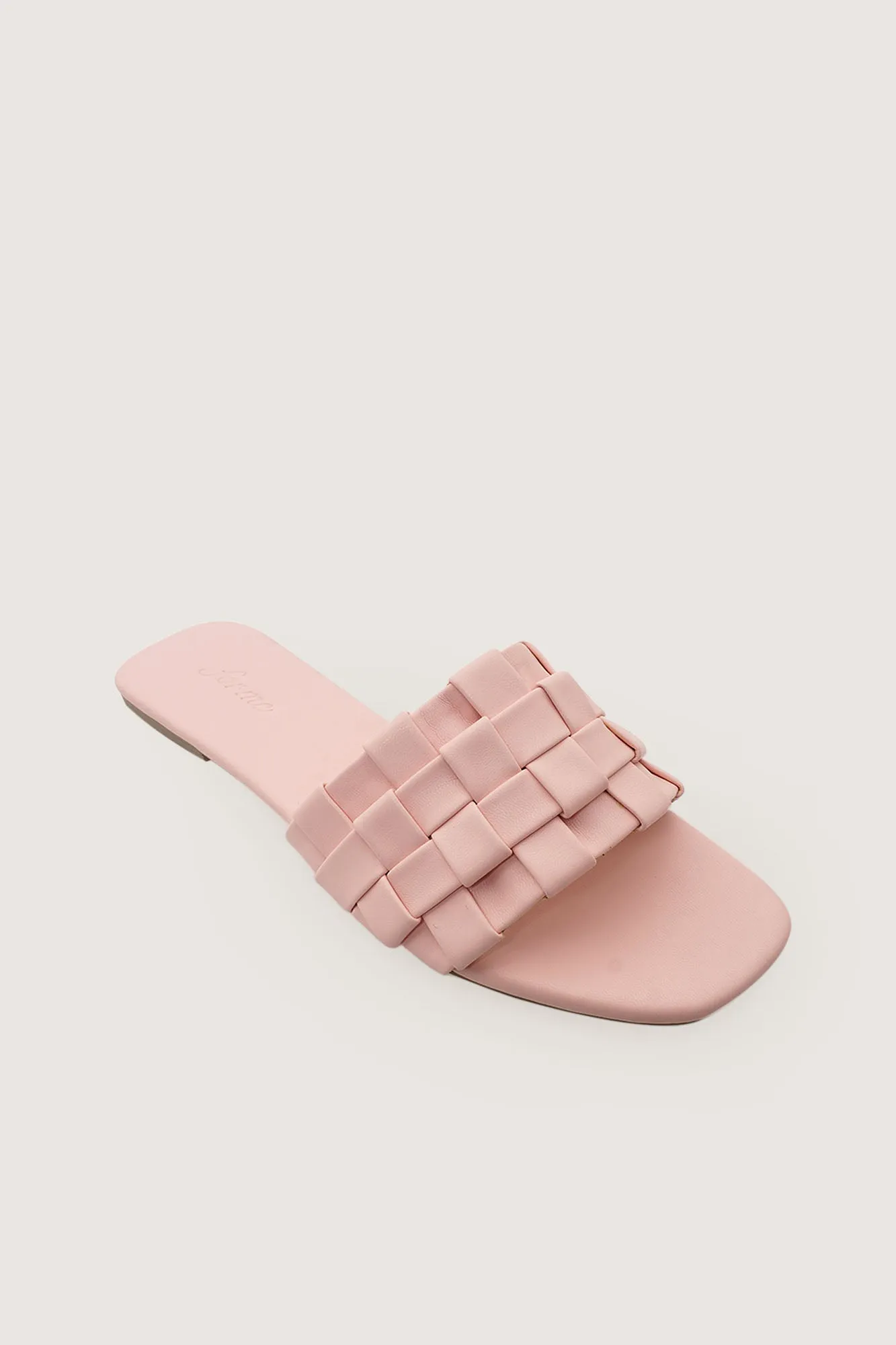 Braided Strap Square Toe Sandals