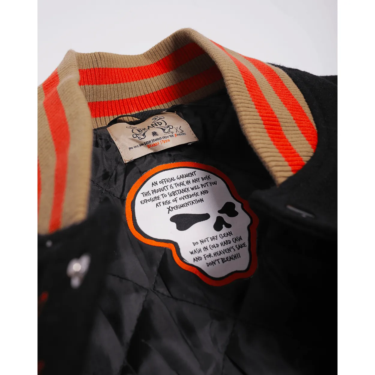 BRAND X TEXAS CHAINSAW MASSACRE VARSITY JACKET (BLACK)