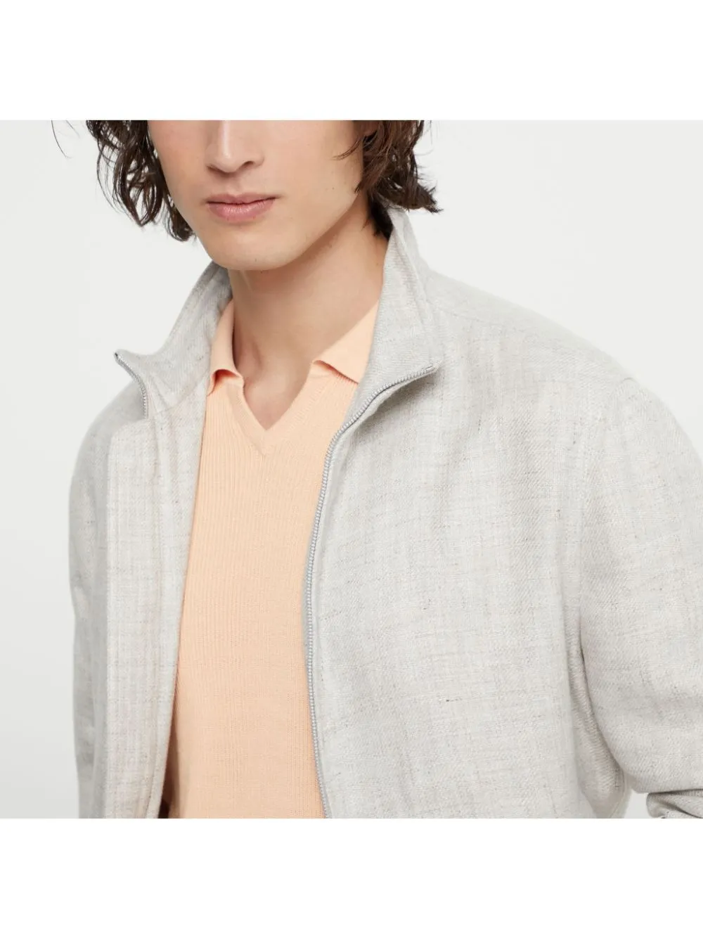 BRUNELLO CUCINELLI Water Resistant Linen Blend Jacket