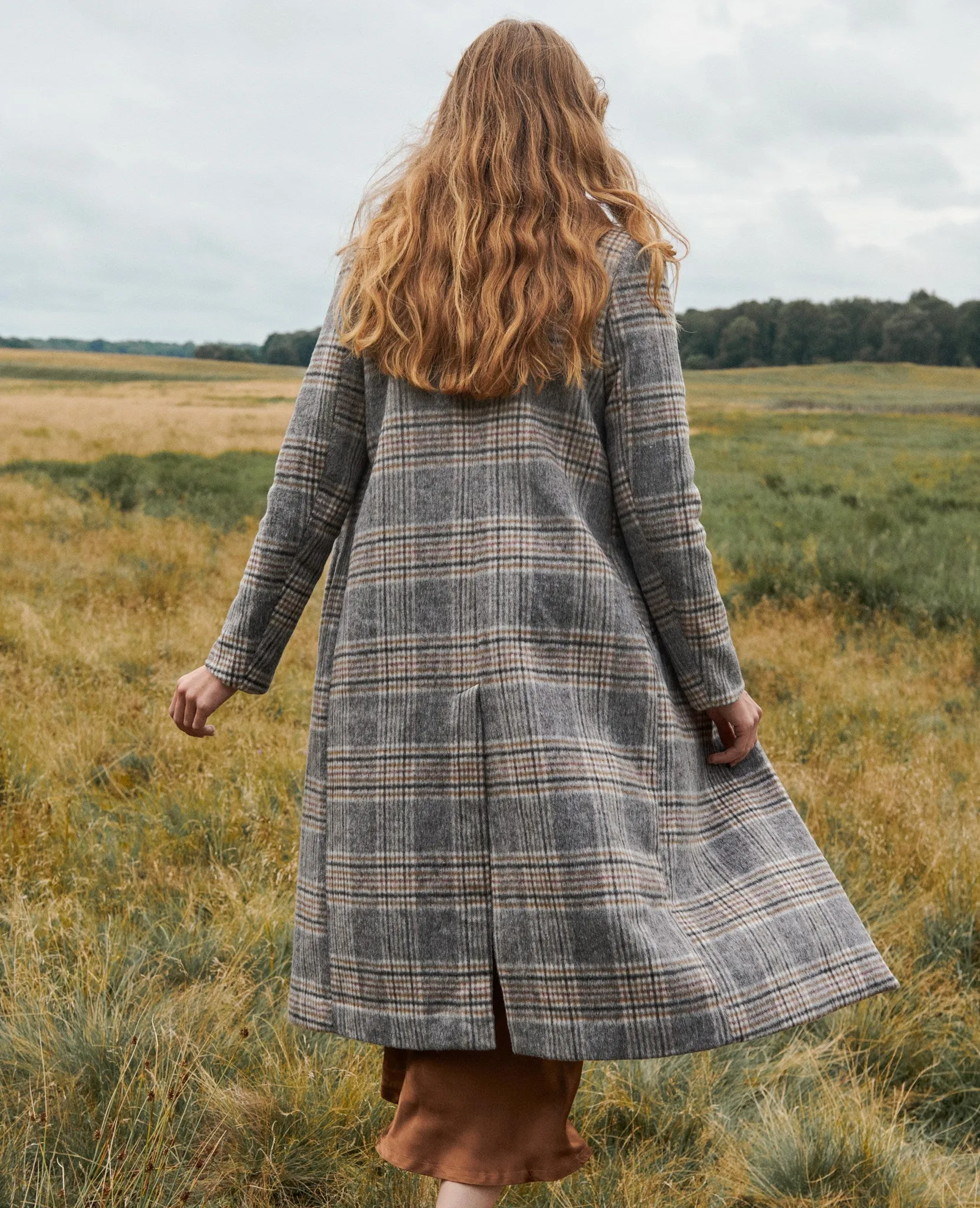 CHECKED WOOL HEAVY OUTERWEAR