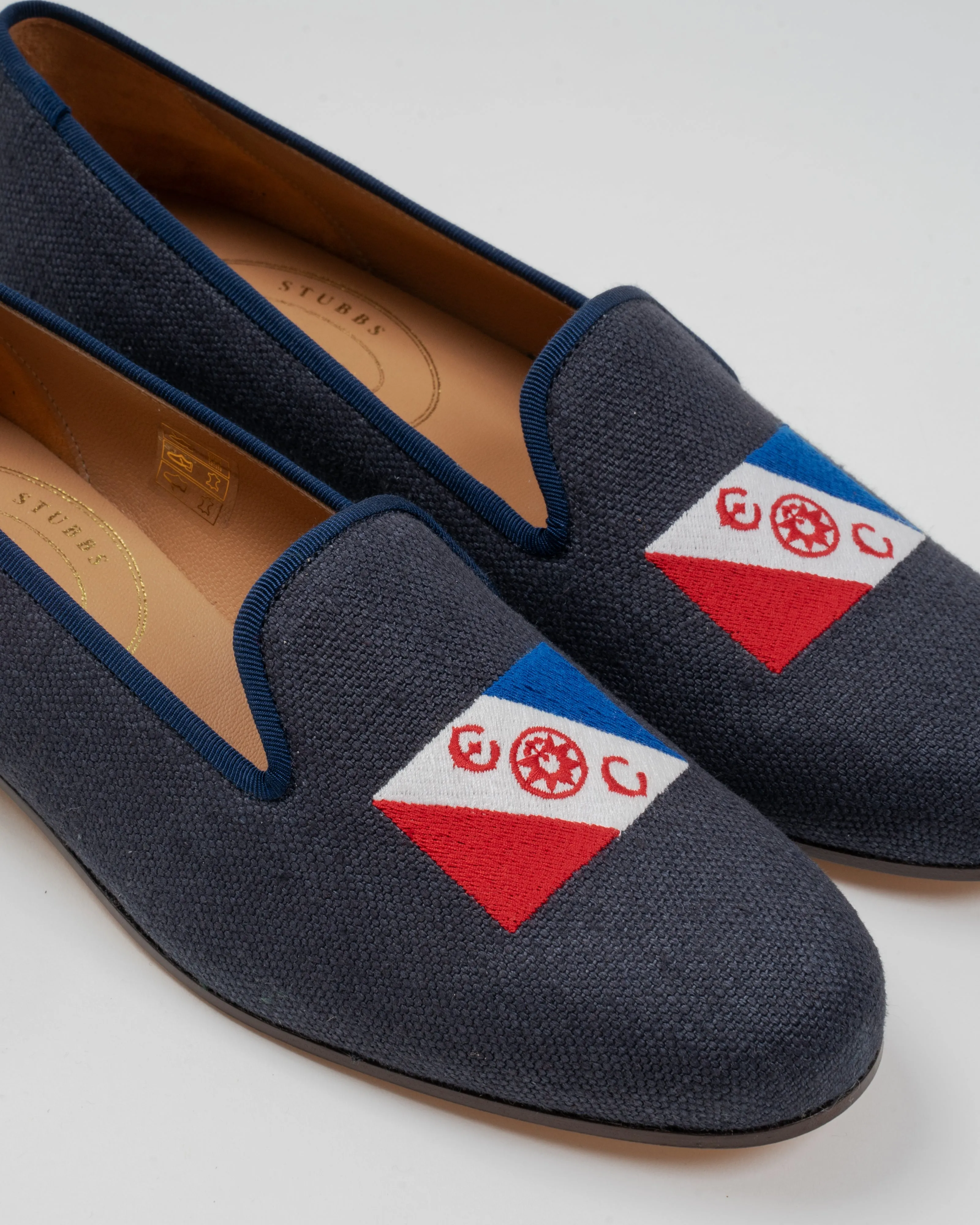 Club Shoes in Navy Linen (Men's)
