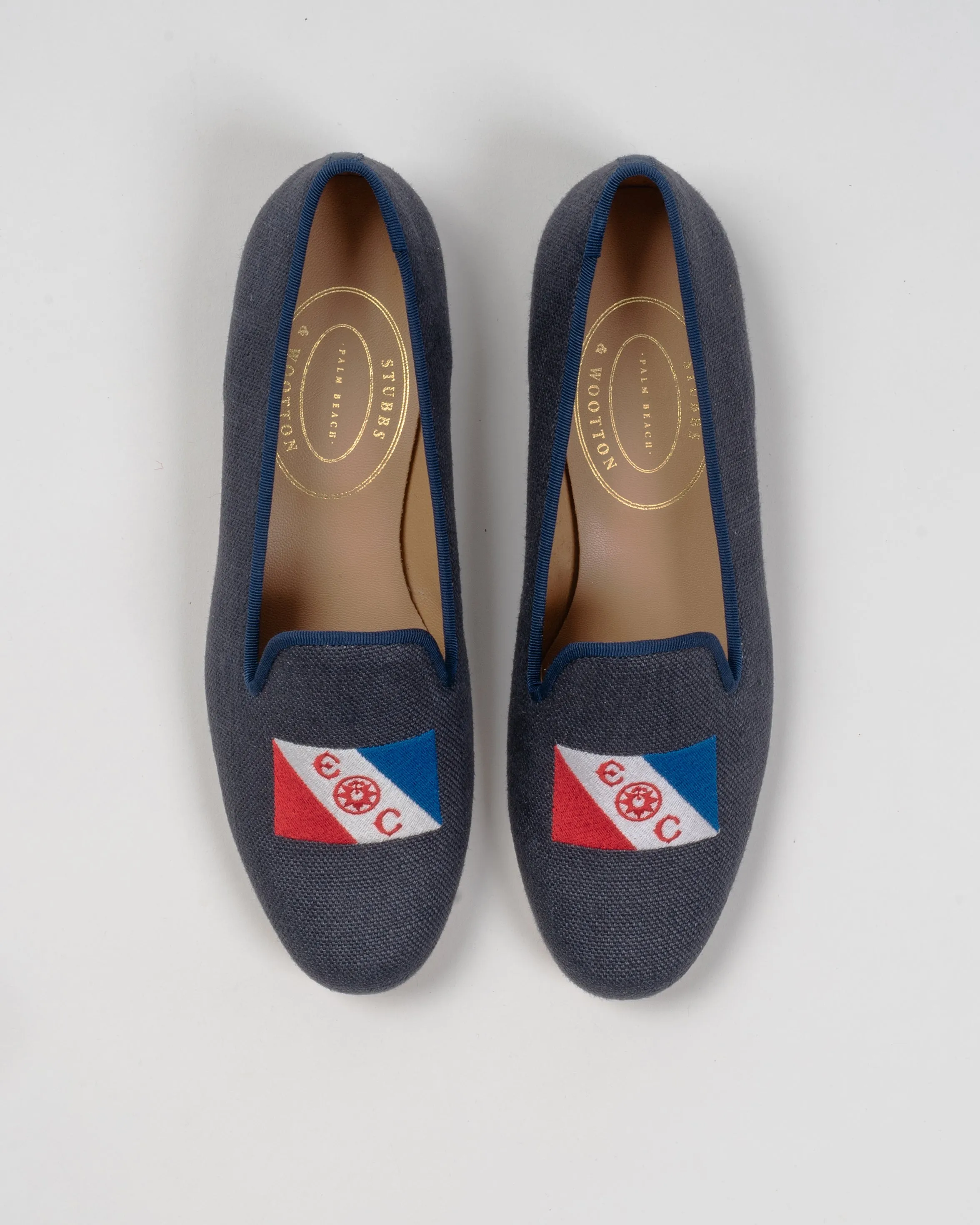 Club Shoes in Navy Linen (Men's)