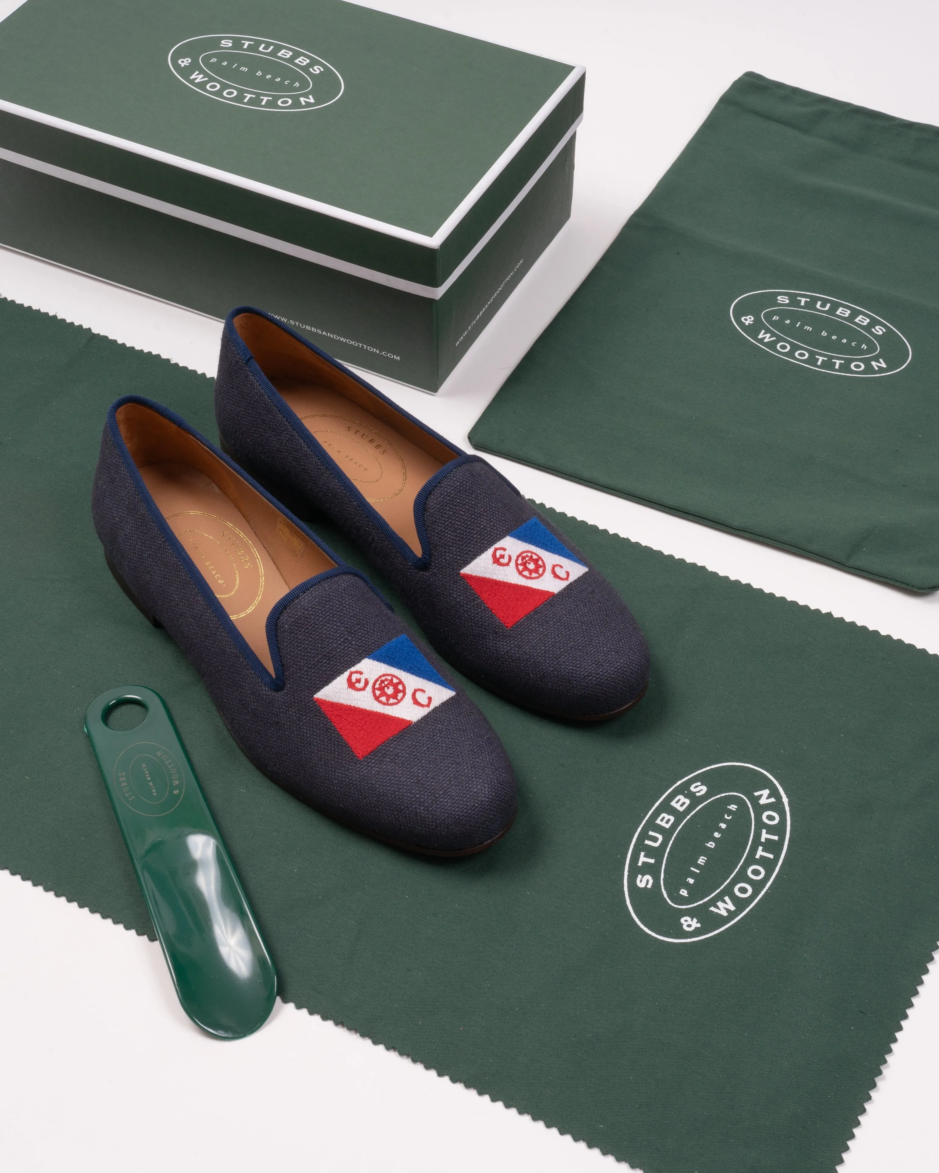 Club Shoes in Navy Linen (Men's)