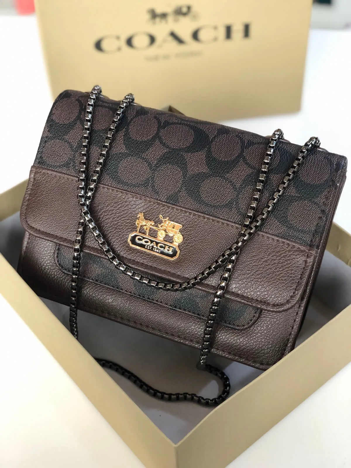 Coach Combo Slippers   Bag