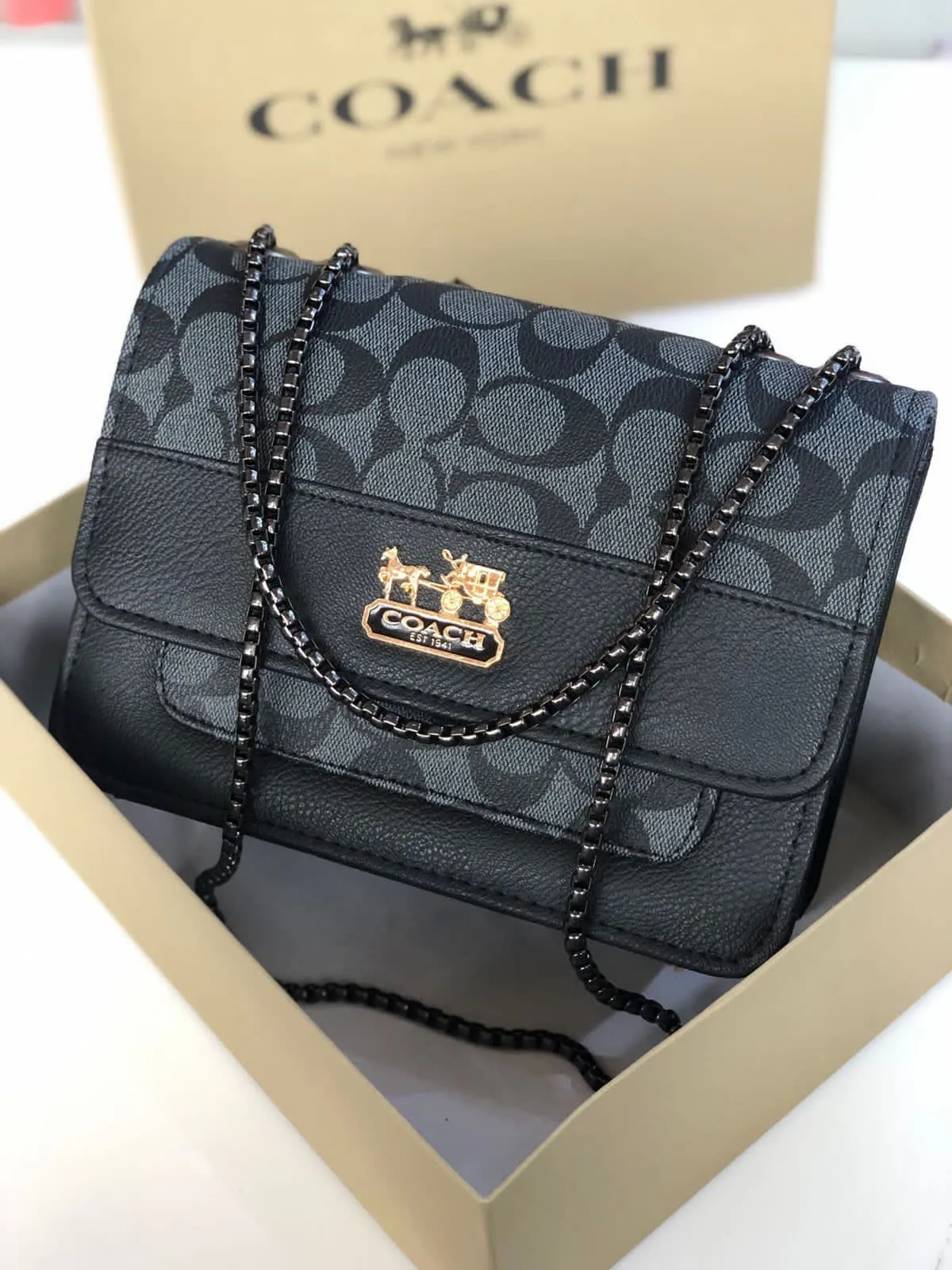 Coach Combo Slippers   Bag