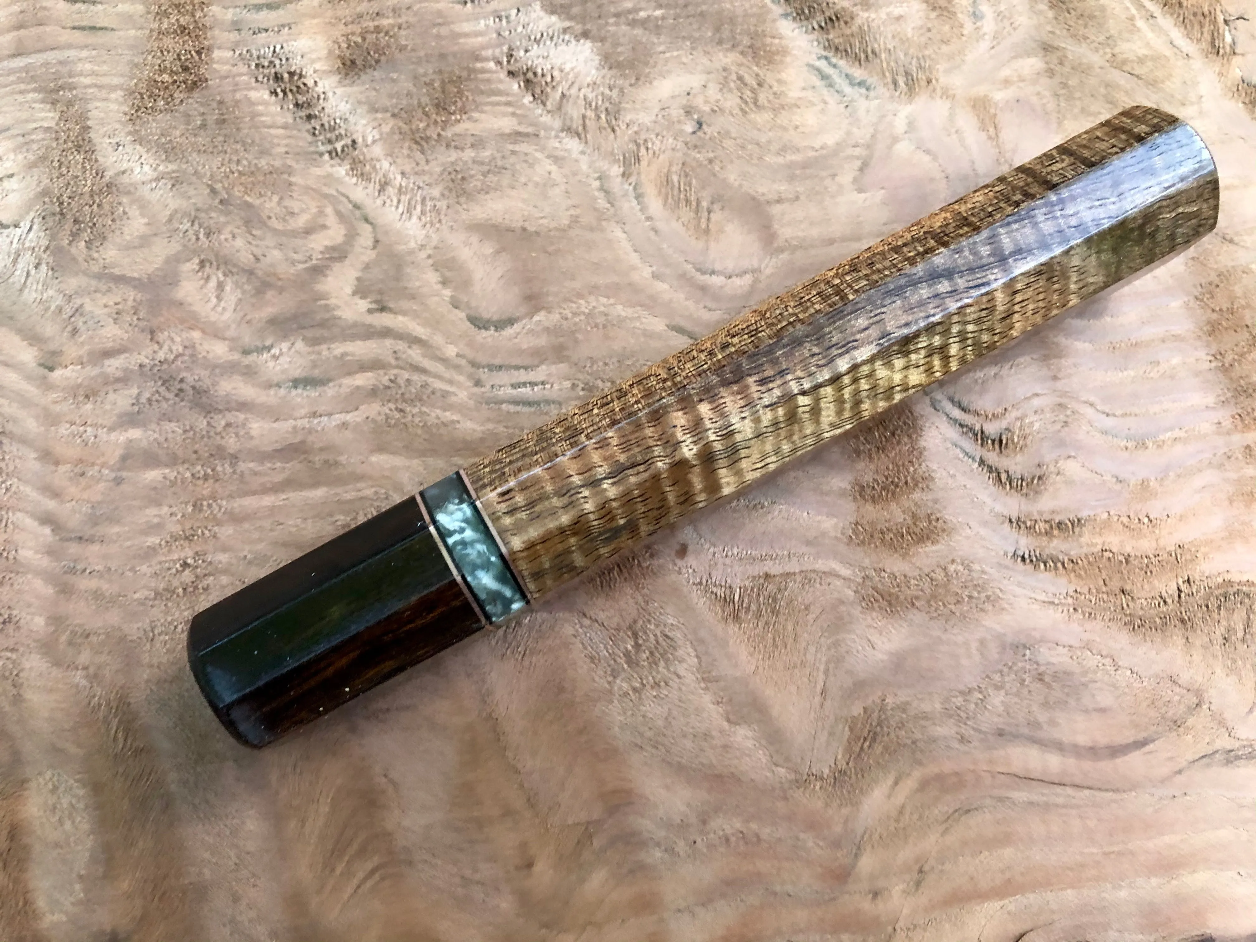Custom Japanese Knife Handle - Tasmanian Blackwood