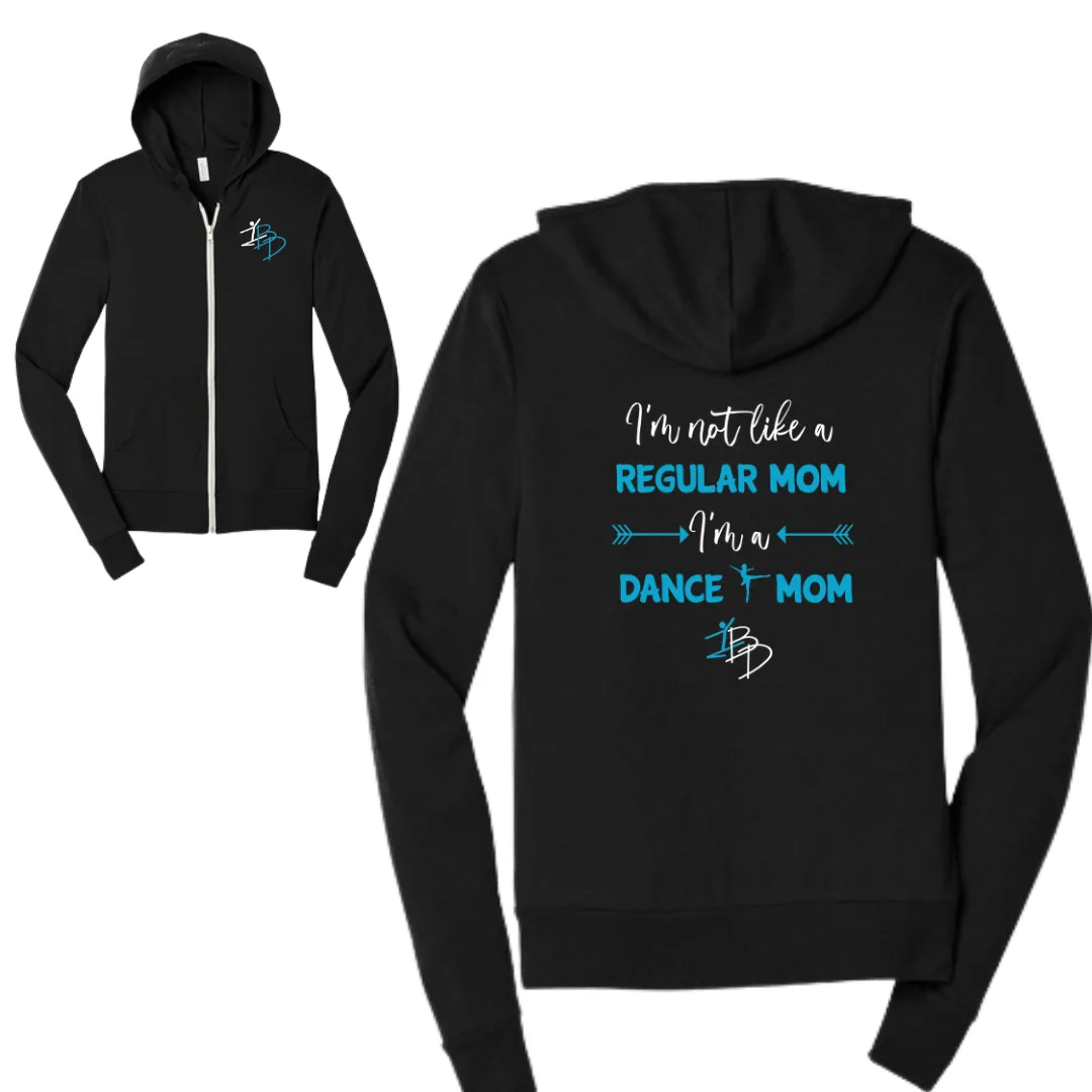 Dance Mom Unisex Triblend Sponge Fleece Full-Zip Hoodie