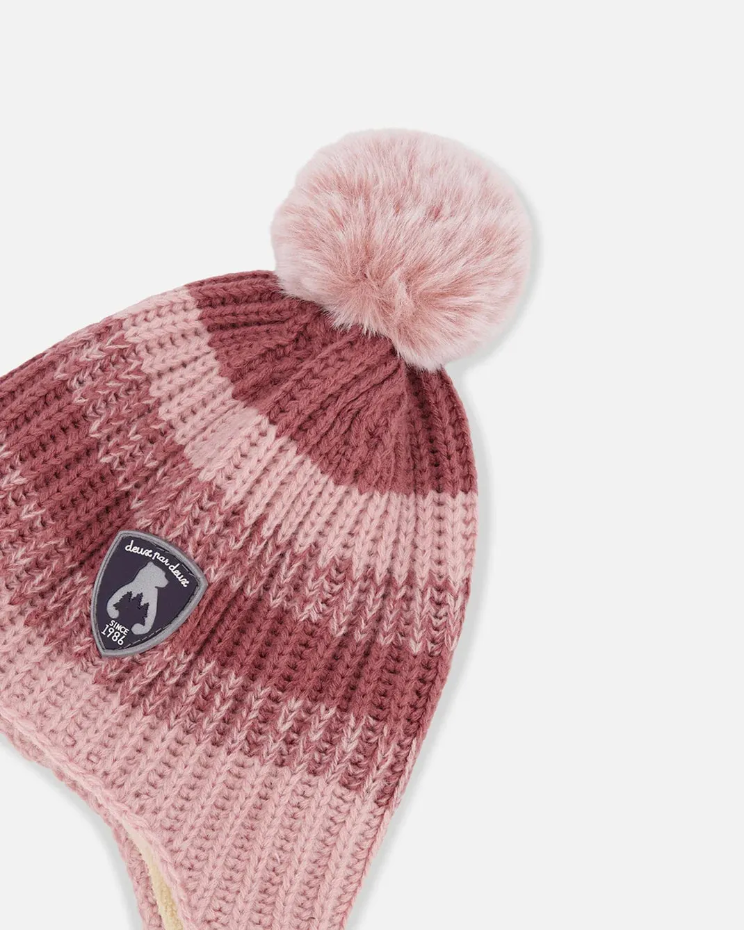 deux par deux Baby Peruvian Striped Knit Hat