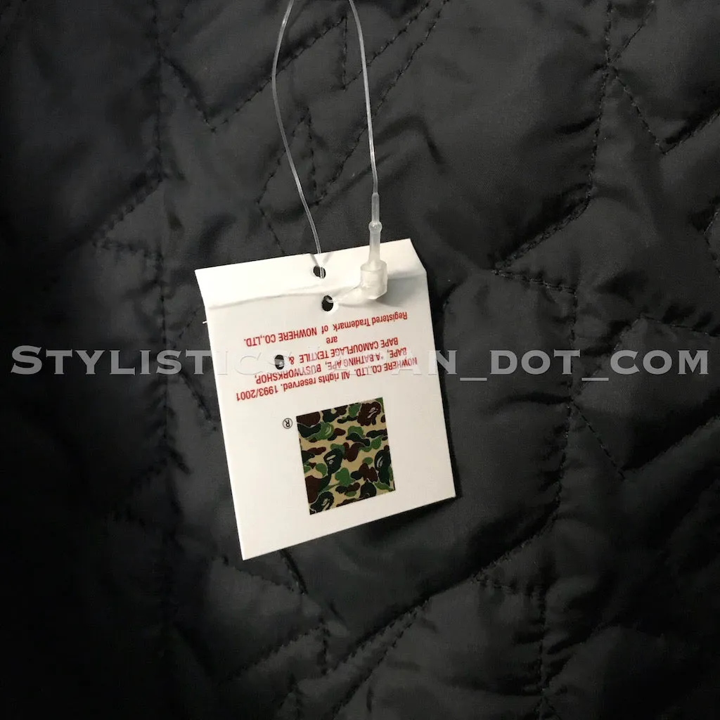 DS! A Bathing Ape Bape x Unkle Wool/Leather Stadium Jacket M~L/XL