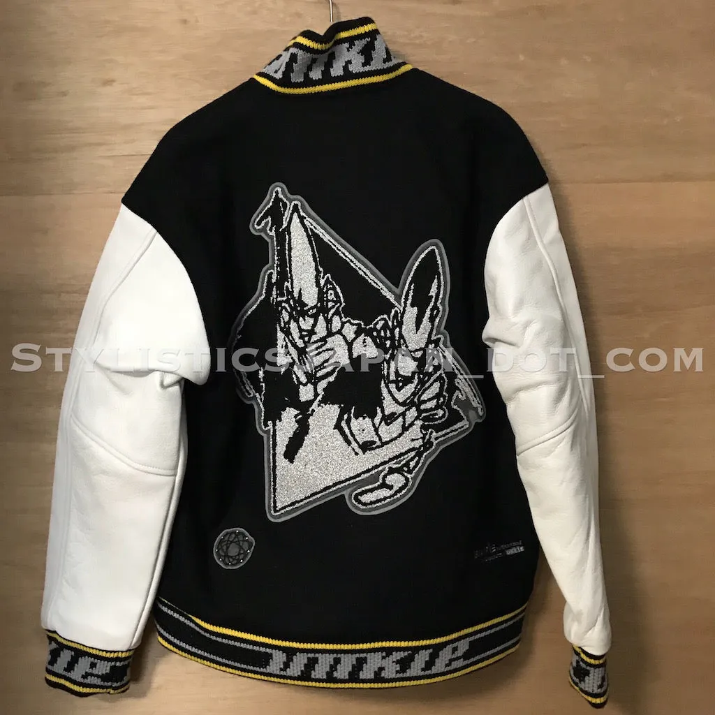 DS! A Bathing Ape Bape x Unkle Wool/Leather Stadium Jacket M~L/XL