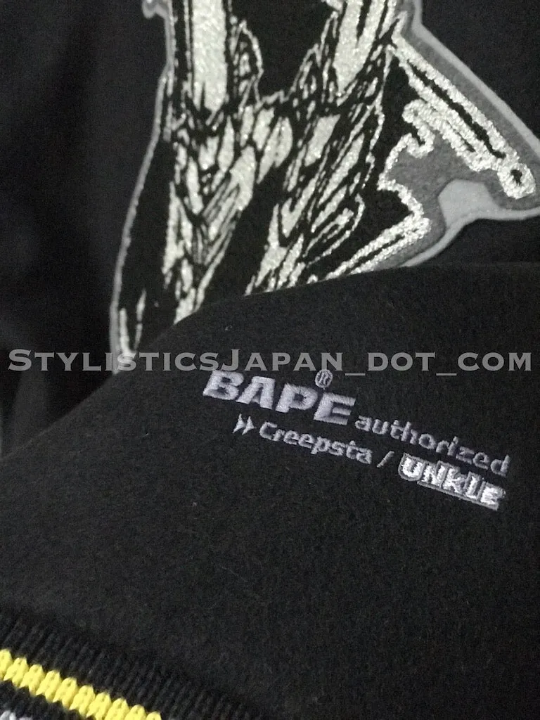 DS! A Bathing Ape Bape x Unkle Wool/Leather Stadium Jacket M~L/XL