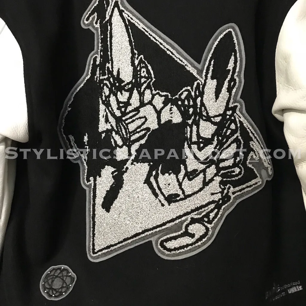 DS! A Bathing Ape Bape x Unkle Wool/Leather Stadium Jacket M~L/XL