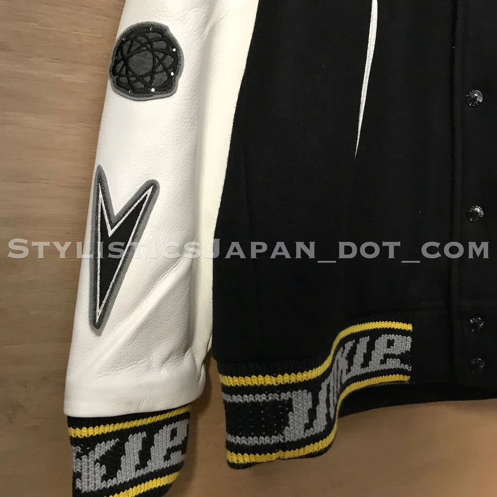 DS! A Bathing Ape Bape x Unkle Wool/Leather Stadium Jacket M~L/XL