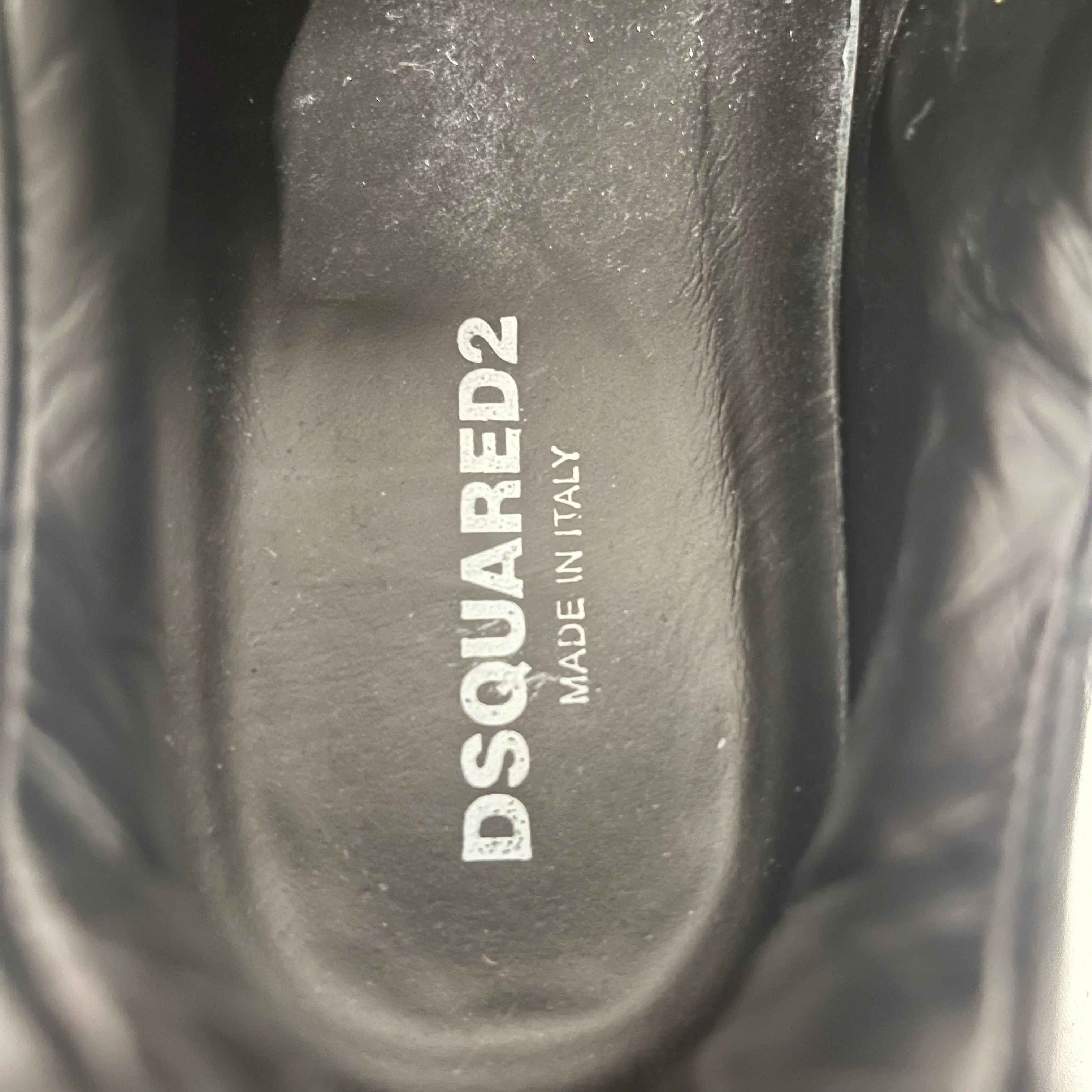 DSQUARED2/Low-Sneakers/US 7.5/Leather/BLK/D24 Sneakers