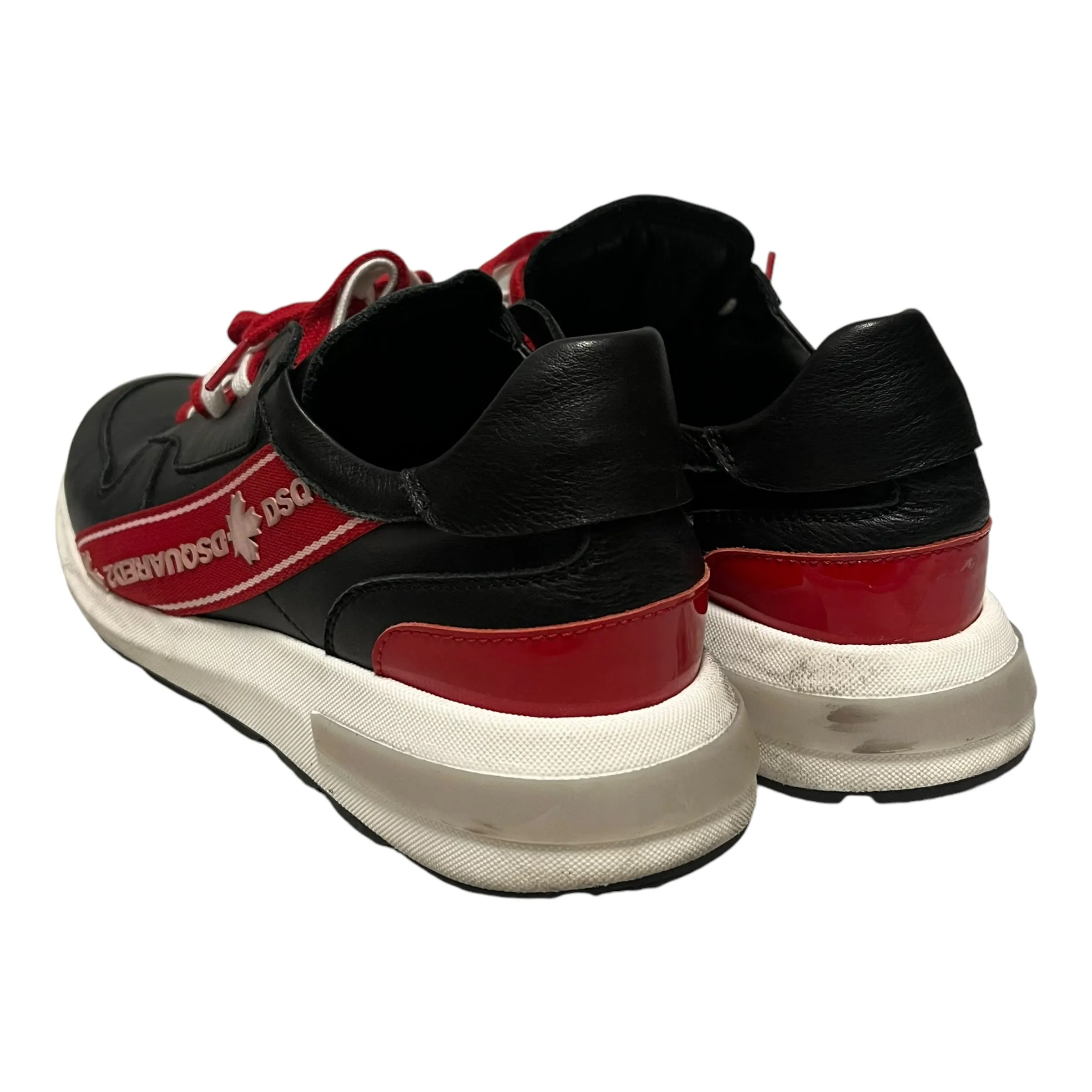 DSQUARED2/Low-Sneakers/US 7.5/Leather/BLK/D24 Sneakers