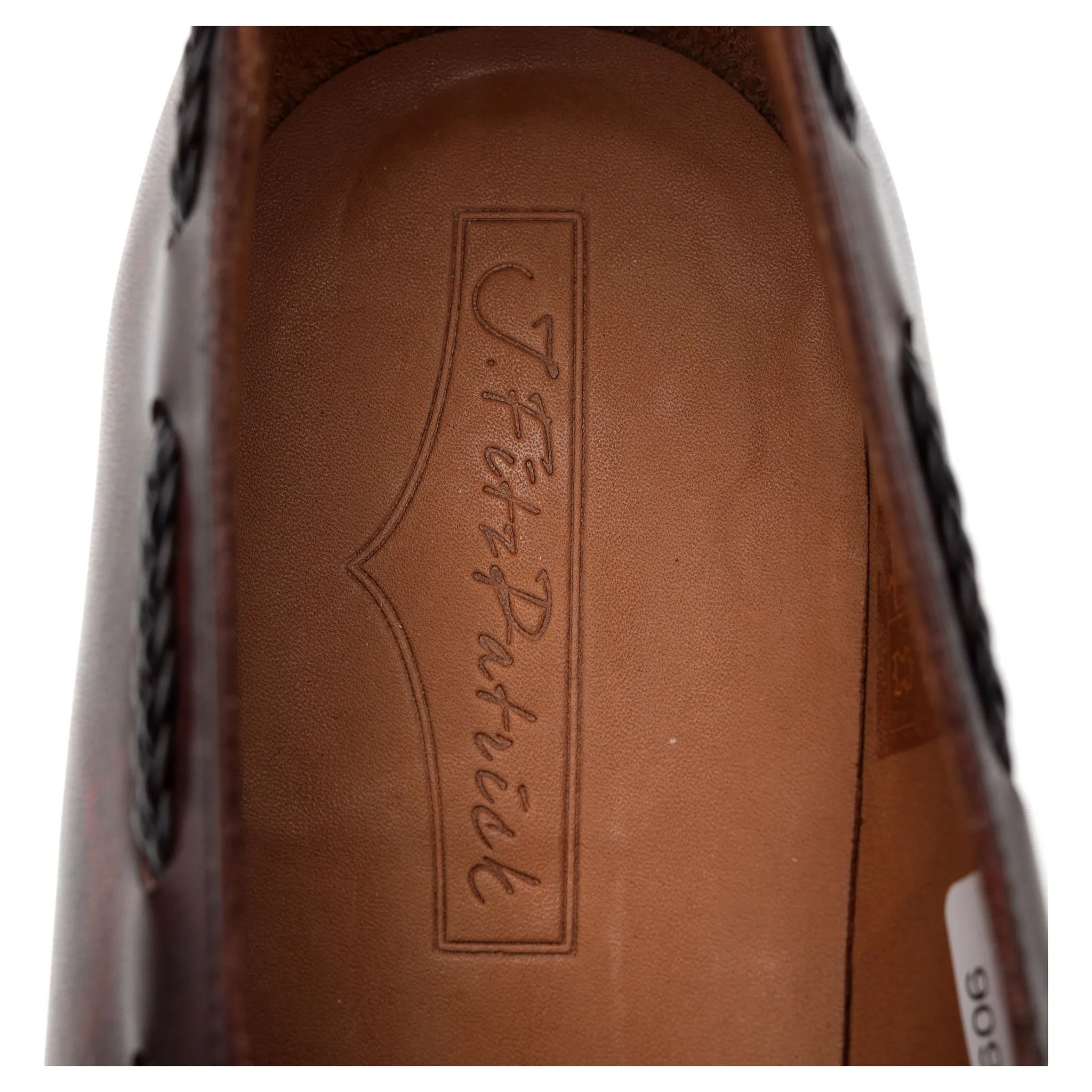 'Eskapa' Brown Museum Leather Tassel Loafers UK 7.5 E