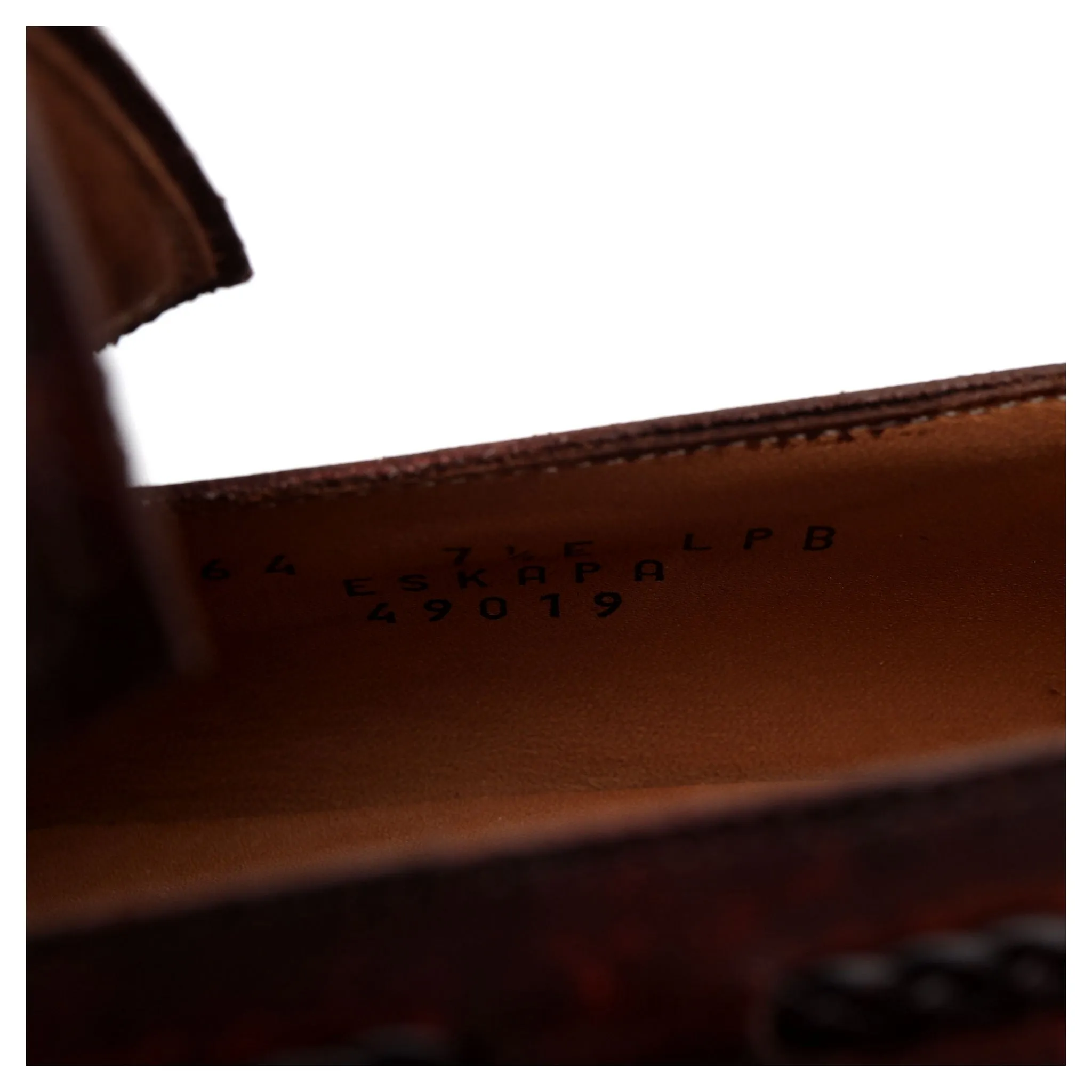 'Eskapa' Brown Museum Leather Tassel Loafers UK 7.5 E