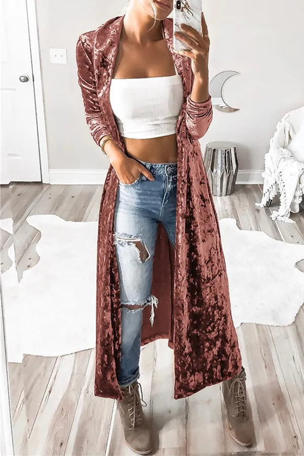 Fashion Casual Solid Patchwork Basic Outerwear(3 Colors)