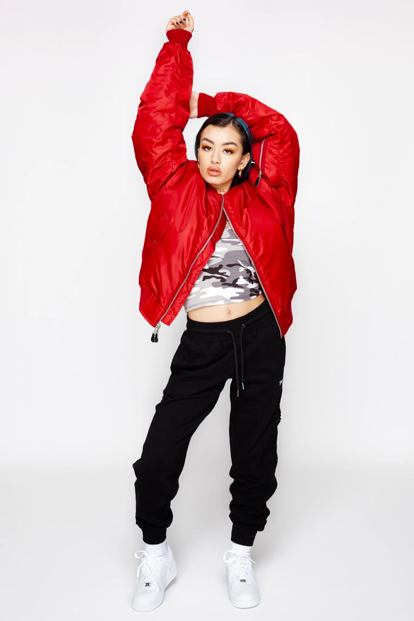 Fuego Red MA-1 Flight Jacket