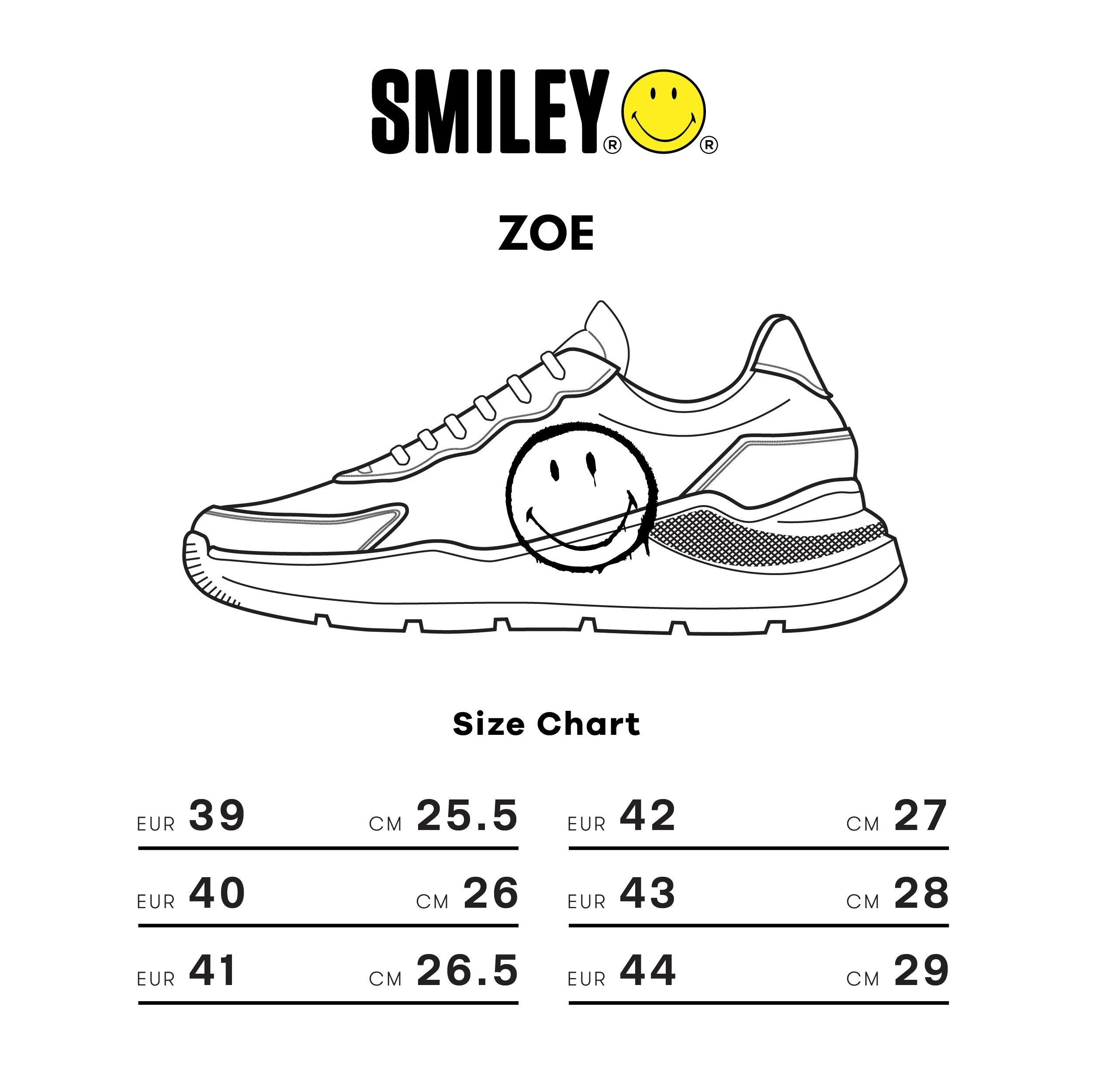 GIO CARDIN x SMILEY - ZOE - TRIPLE WHITE