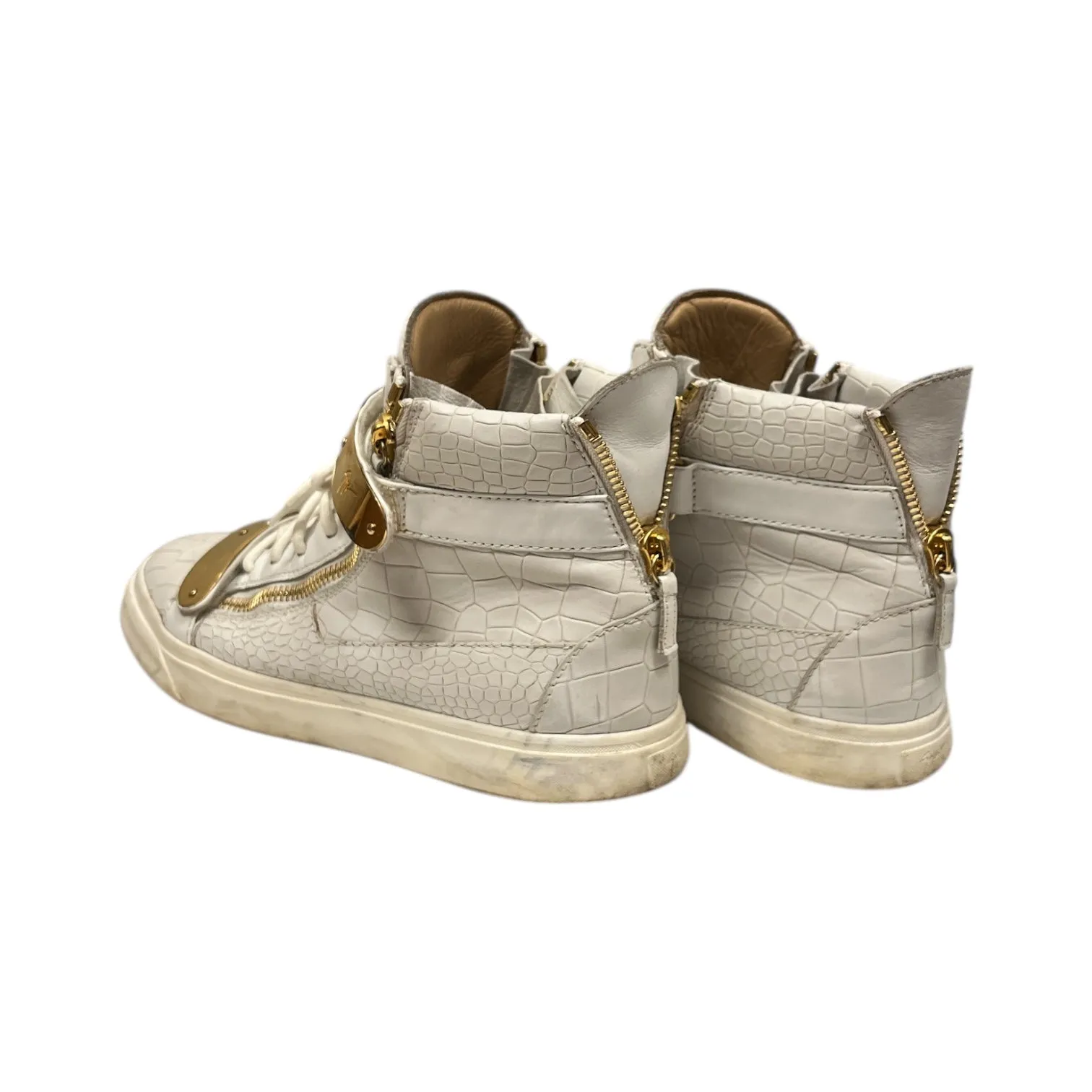 GIUSEPPE ZANOTTI DESIGN/Hi-Sneakers/US 10/Leather/WHT/