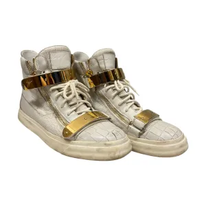 GIUSEPPE ZANOTTI DESIGN/Hi-Sneakers/US 10/Leather/WHT/