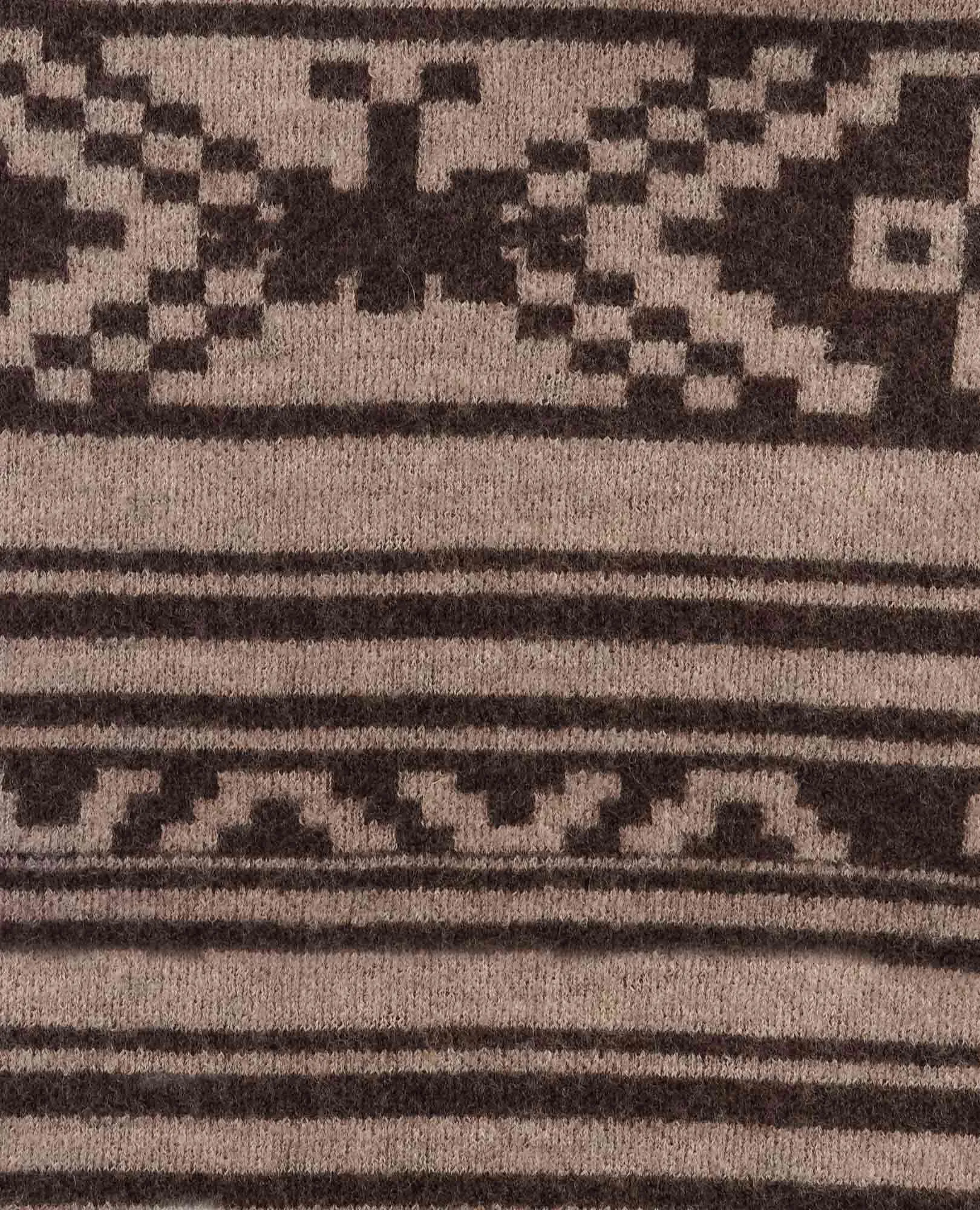 Heartfelt Hoodie - Chestnut Fair Isle - SALE